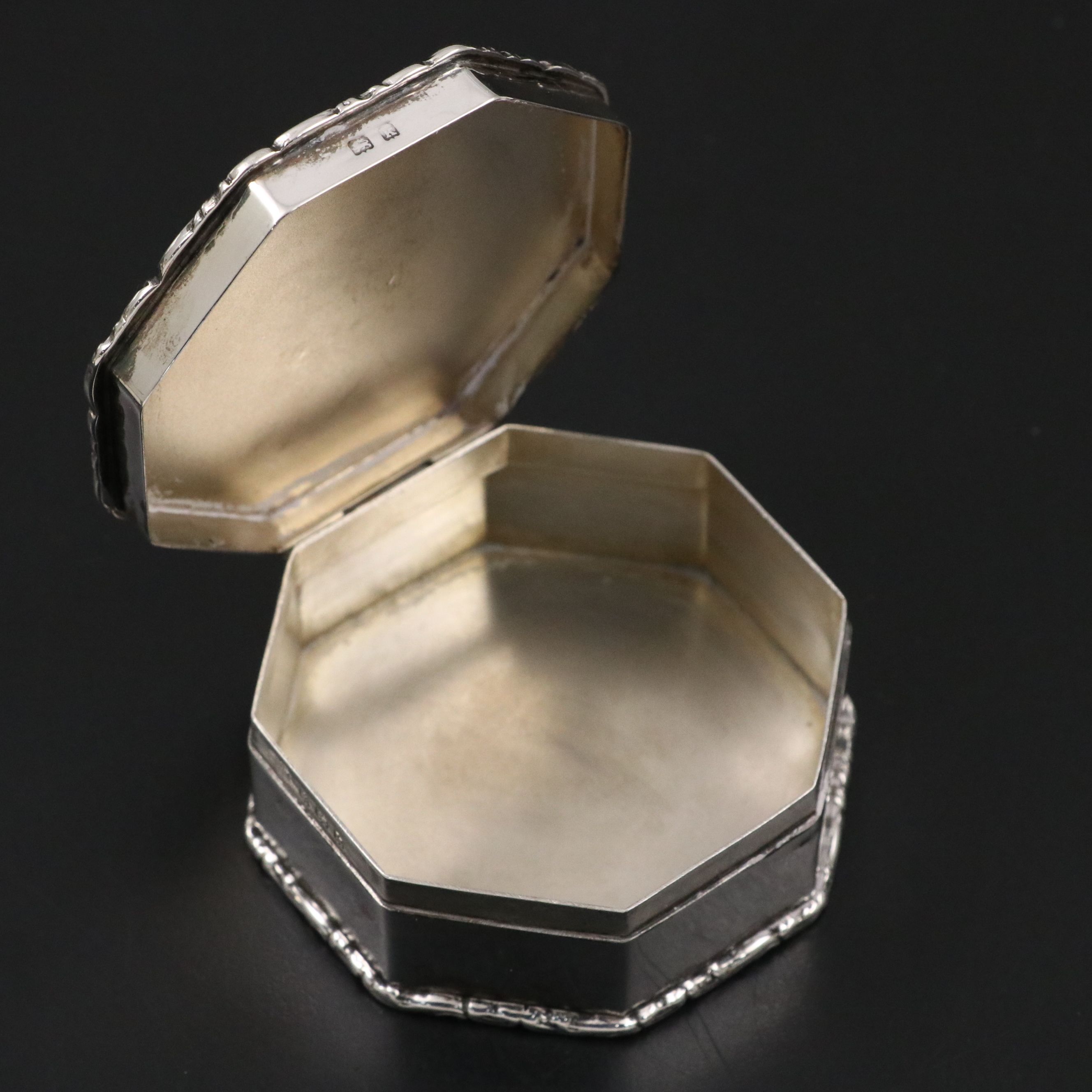 S. Kirk & Son Repoussé Sterling Silver Pedestal Bowl with English Sterling Box