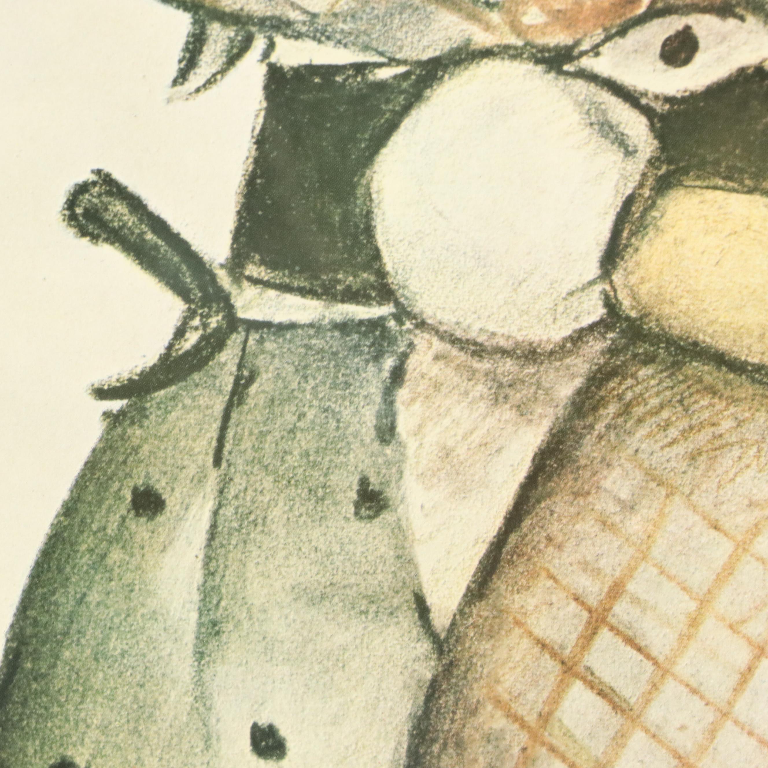 After M.I. Hummel Offset Lithographs of Caroling Boys and Little Girls Embracing