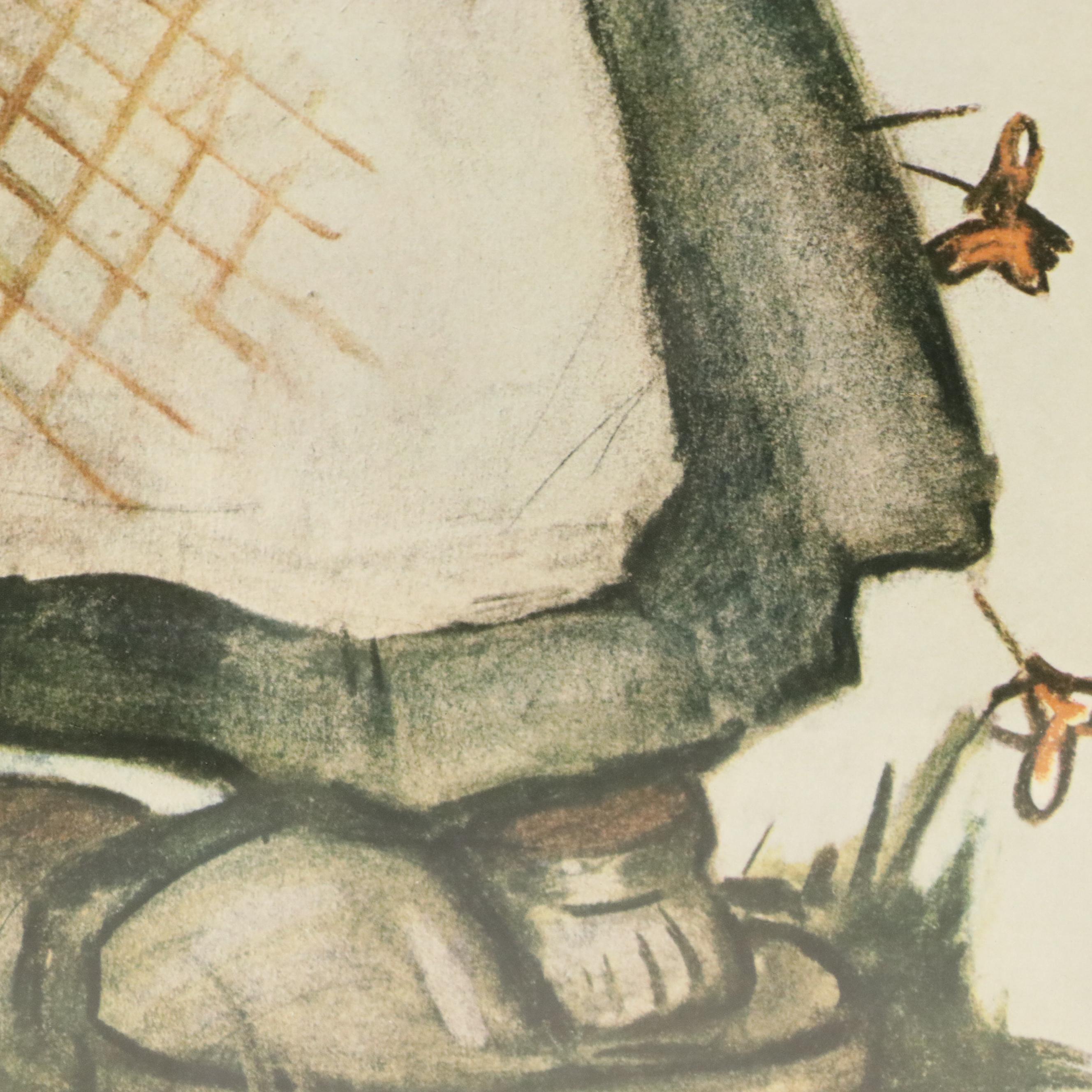 After M.I. Hummel Offset Lithographs of Caroling Boys and Little Girls Embracing