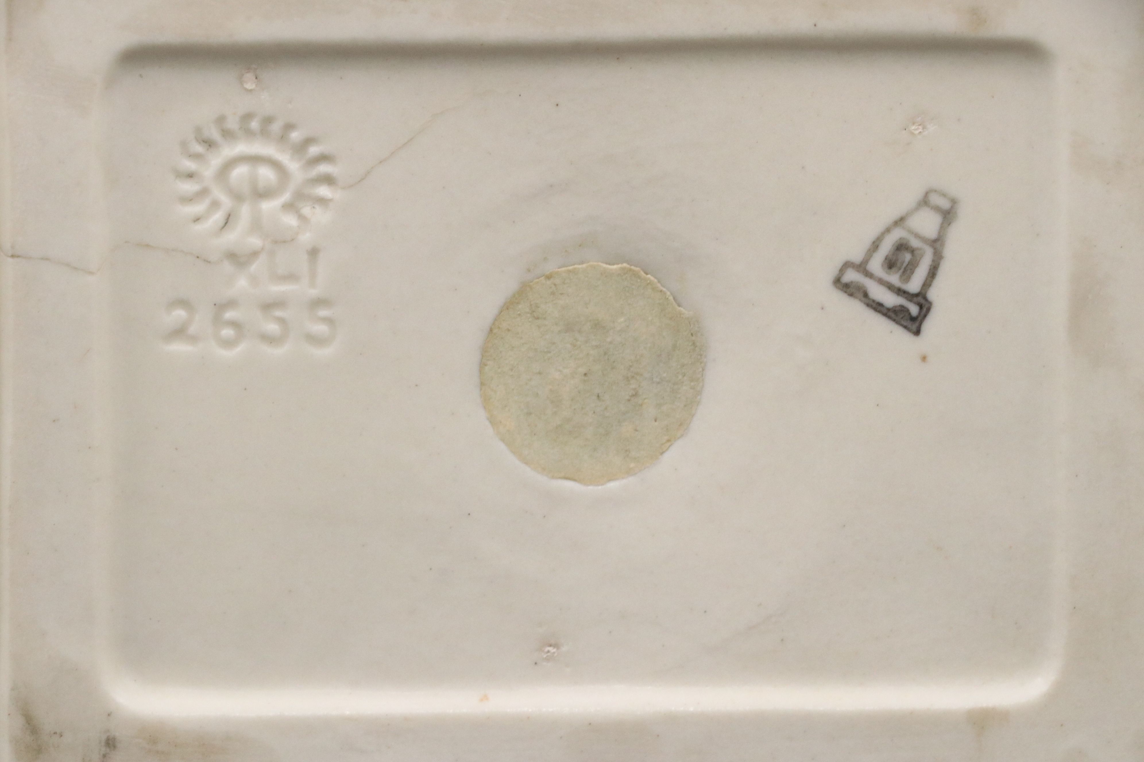 Rookwood Pottery White Ceramic Owl Bookends, 1941