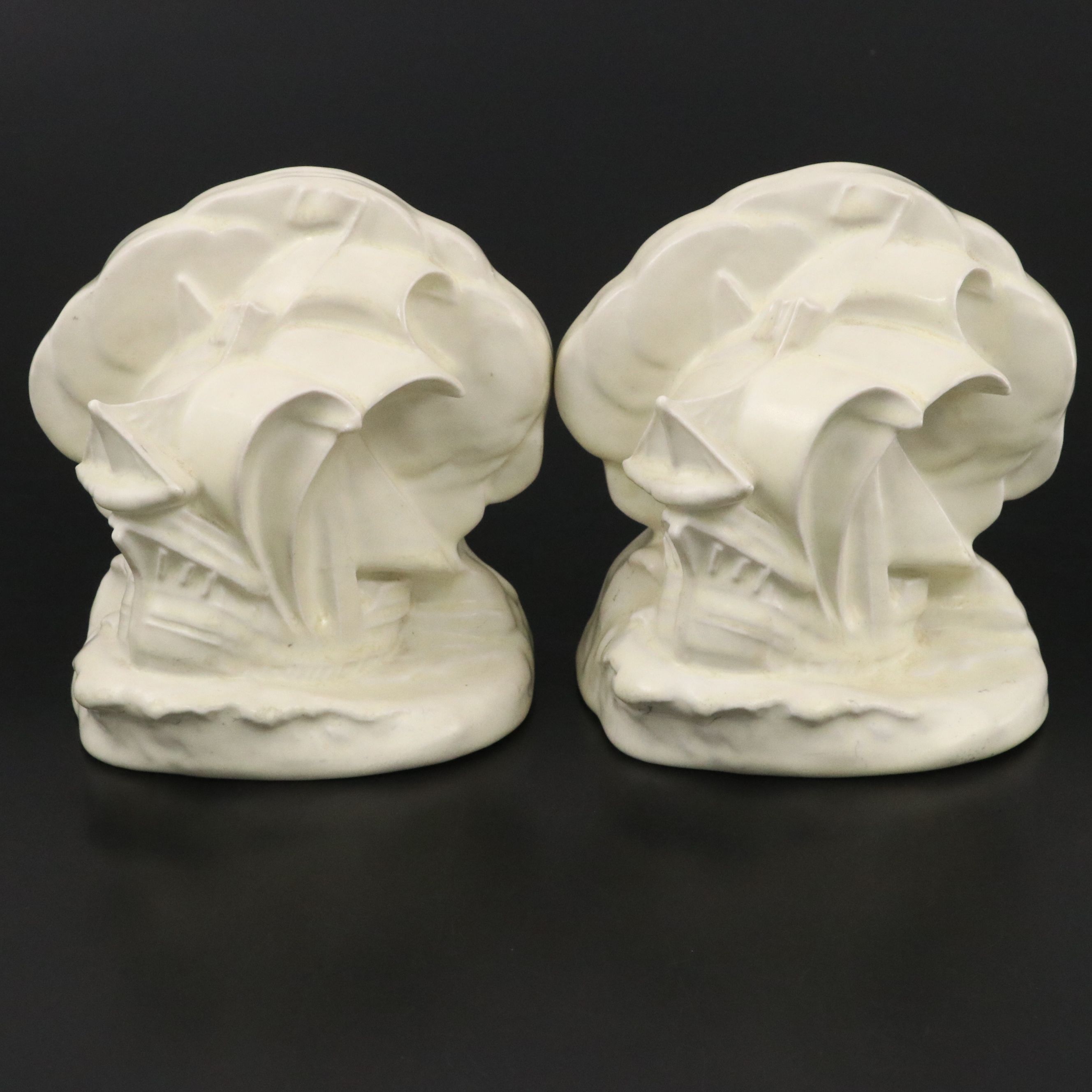 William Purcell McDonald for Rookwood Pottery Ship Bookend, 1925