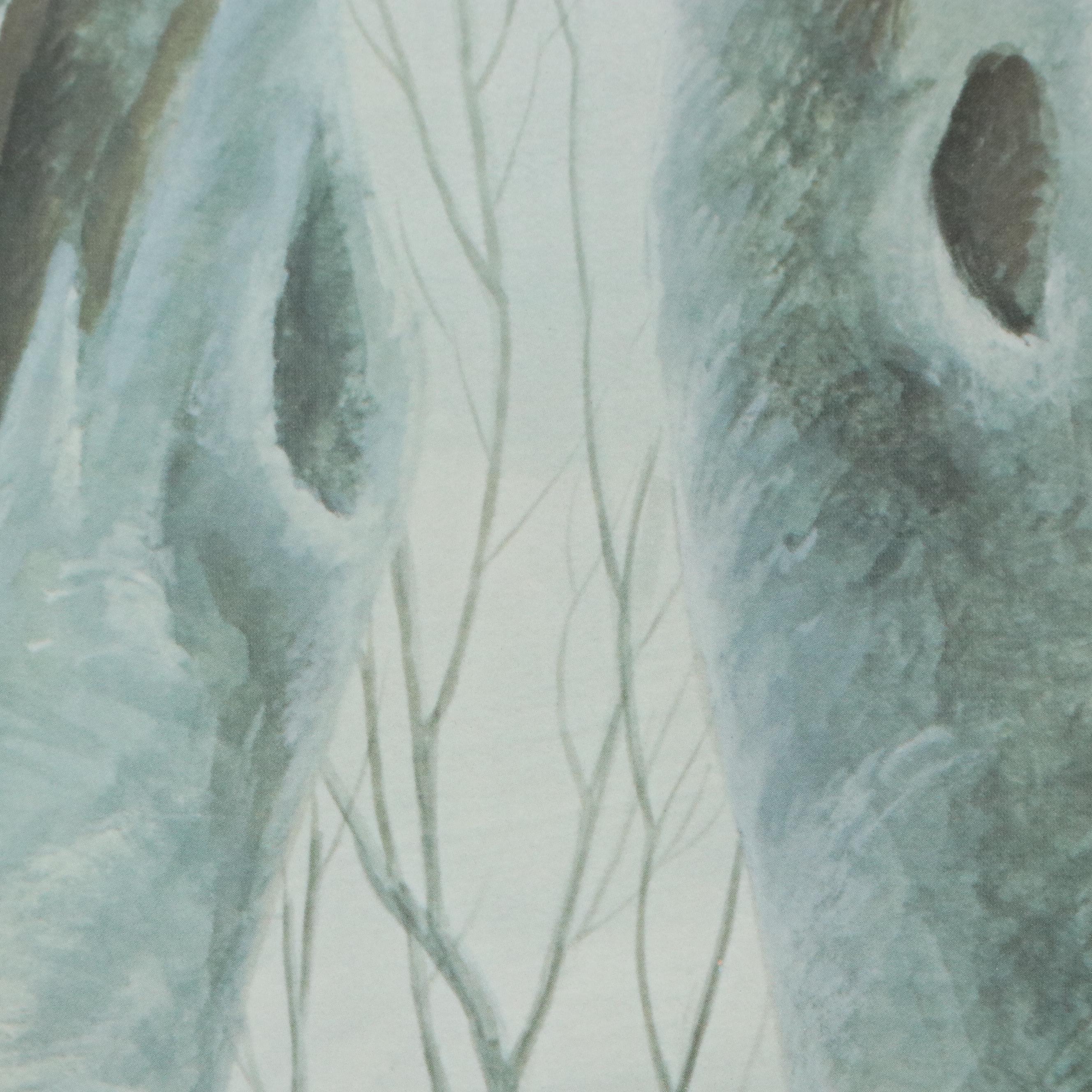 John Ruthven Offset Lithograph "Pileated Woodpeckers," Late 20th Century