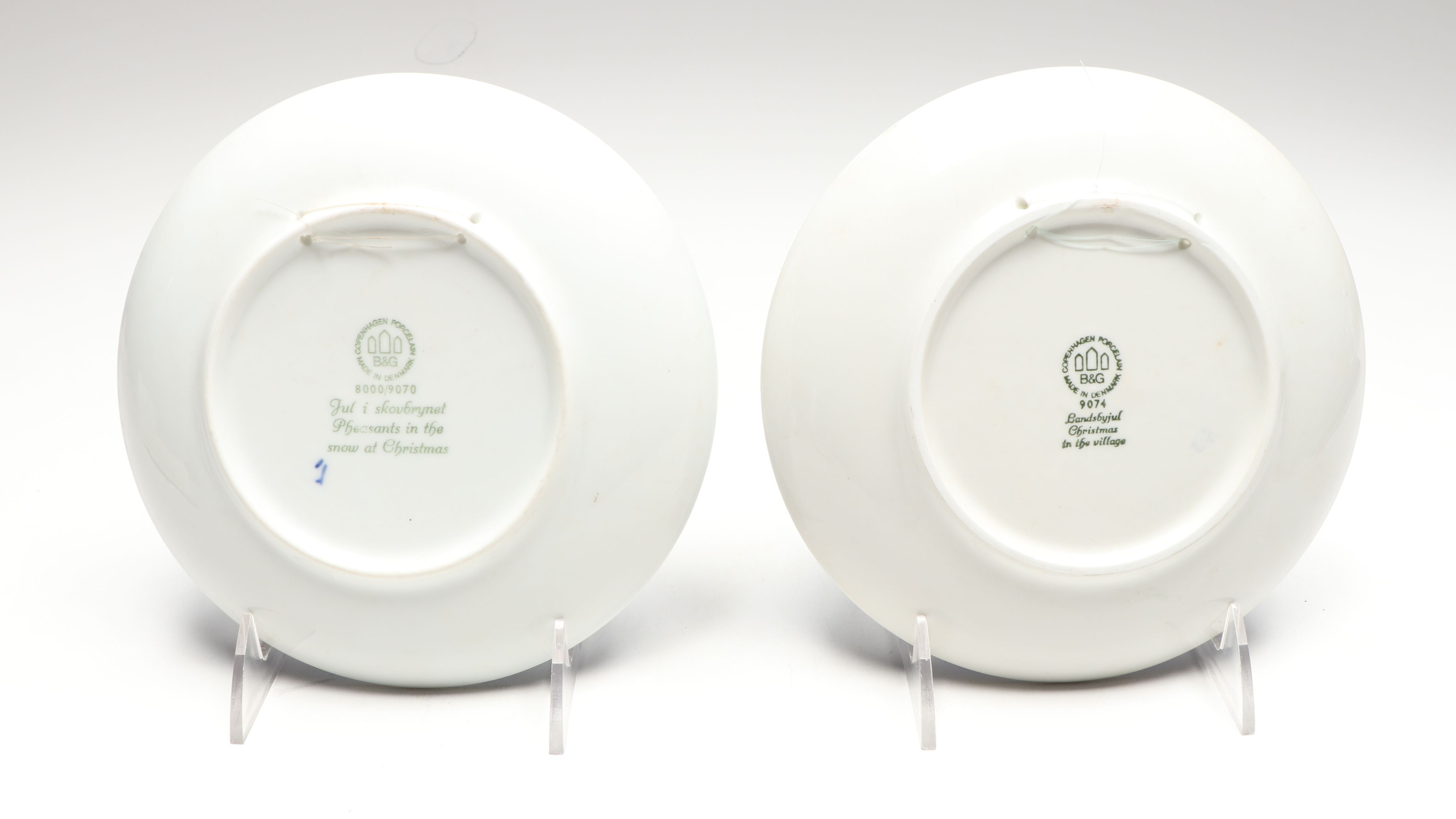 Bing & Grondahl Hand-Painted Annual Christmas and Mother's Day Plates