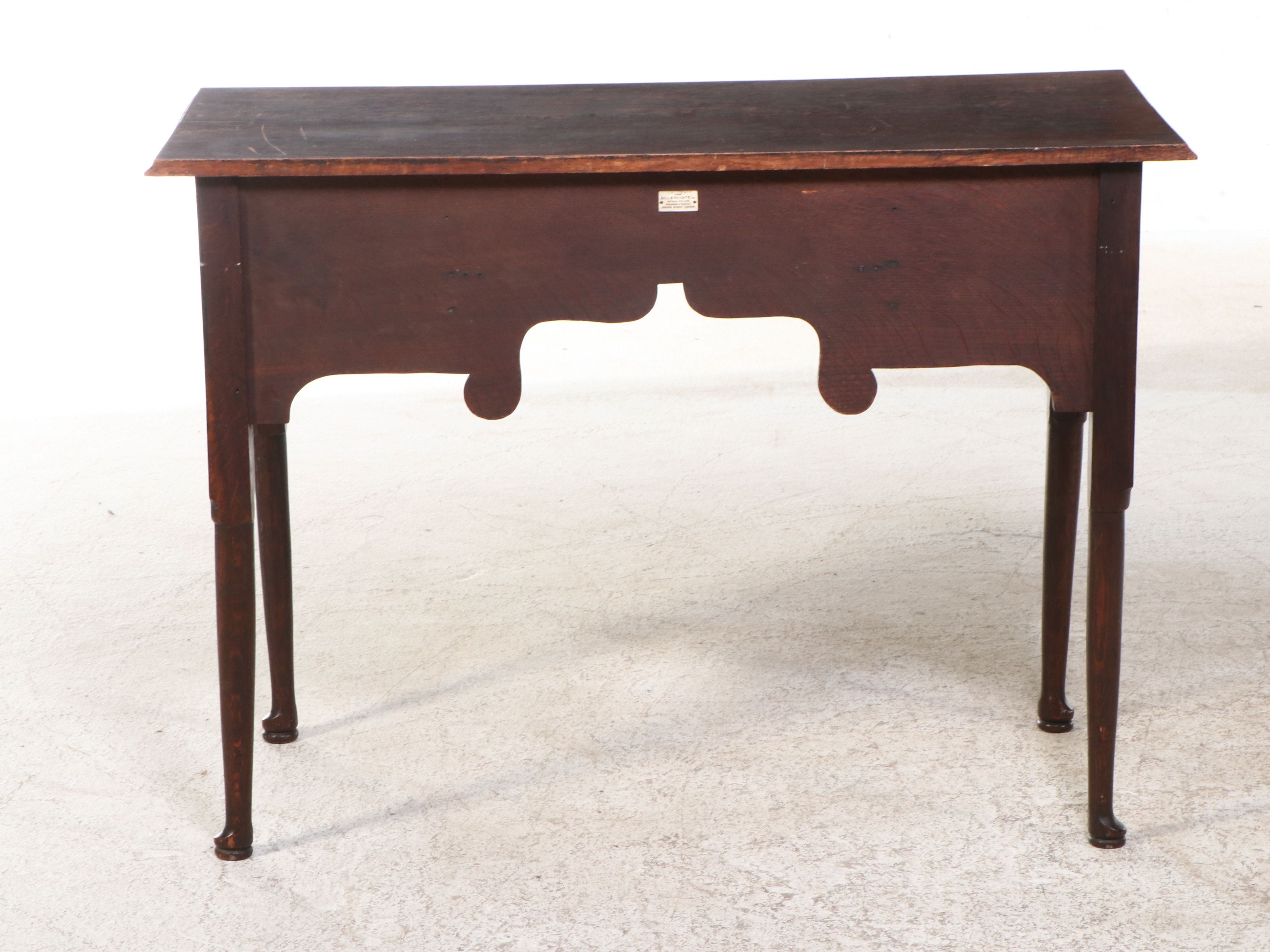 Anglo-Irish Carved Oak Lowboy, 18th to Early 19th Century