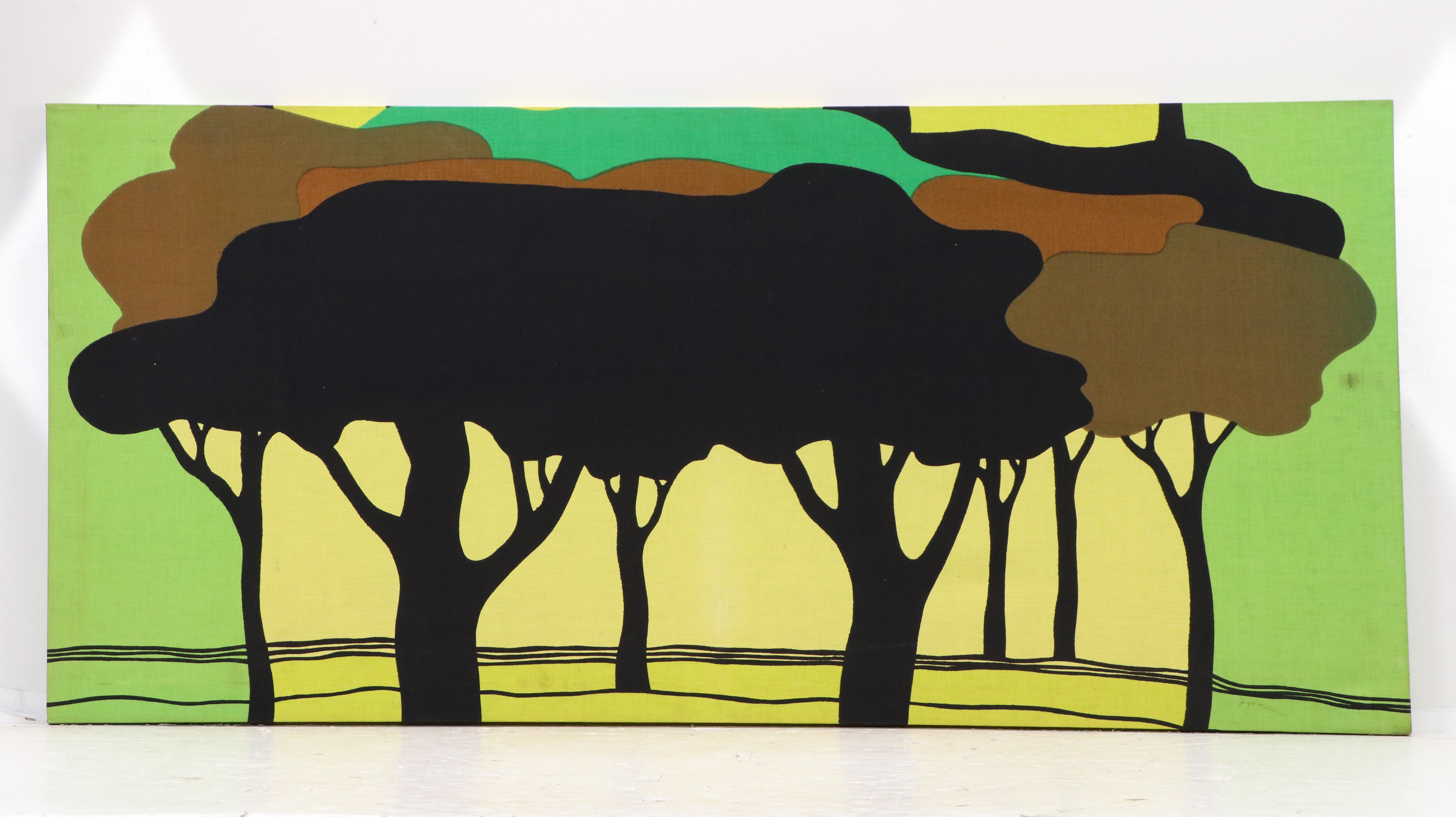 Marjatta Seppälä for Tampella Stretched Textile Panel "Apia," Circa 1970s