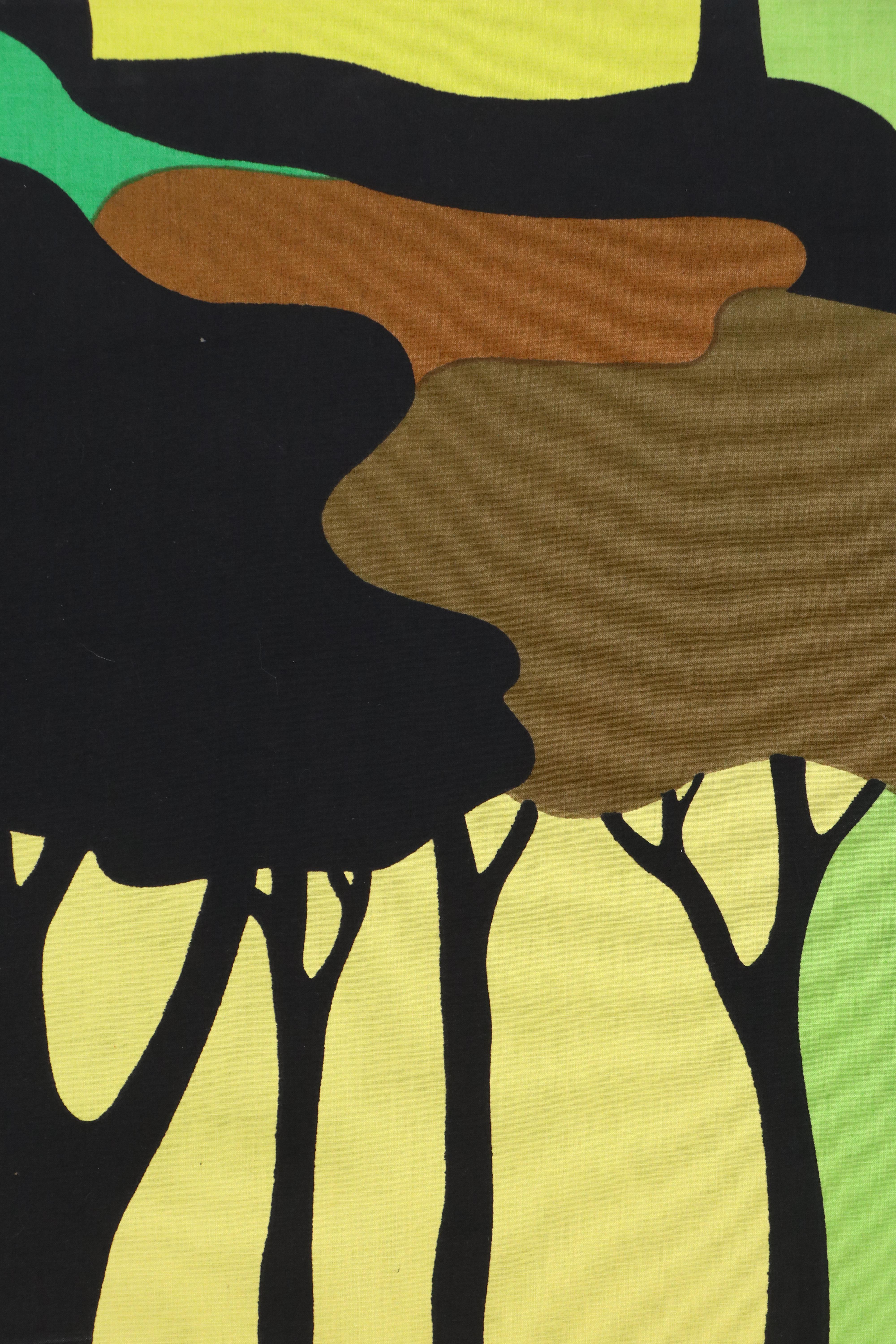 Marjatta Seppälä for Tampella Stretched Textile Panel "Apia," Circa 1970s