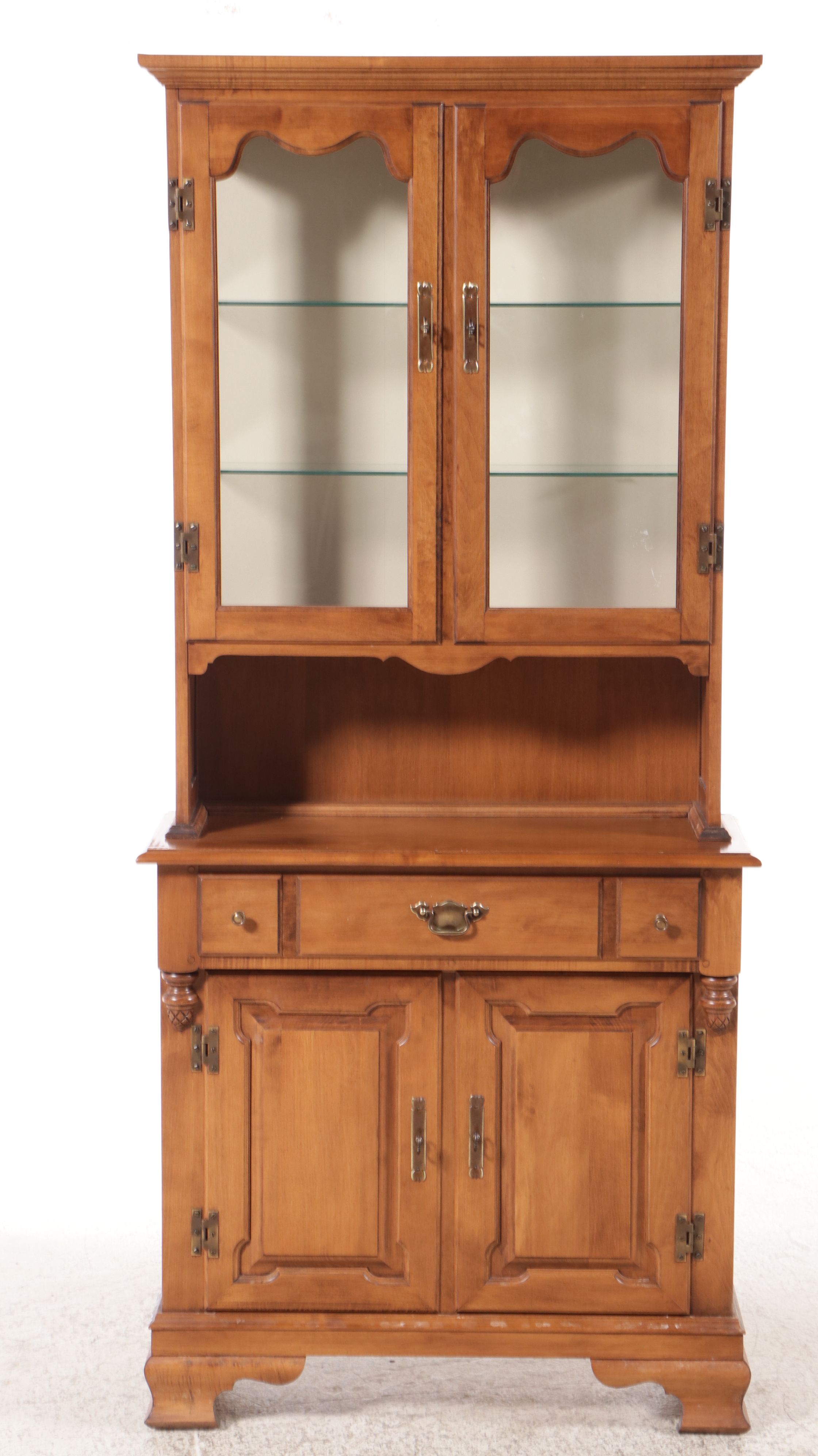 Young Republic American Colonial Style Maple Hutch