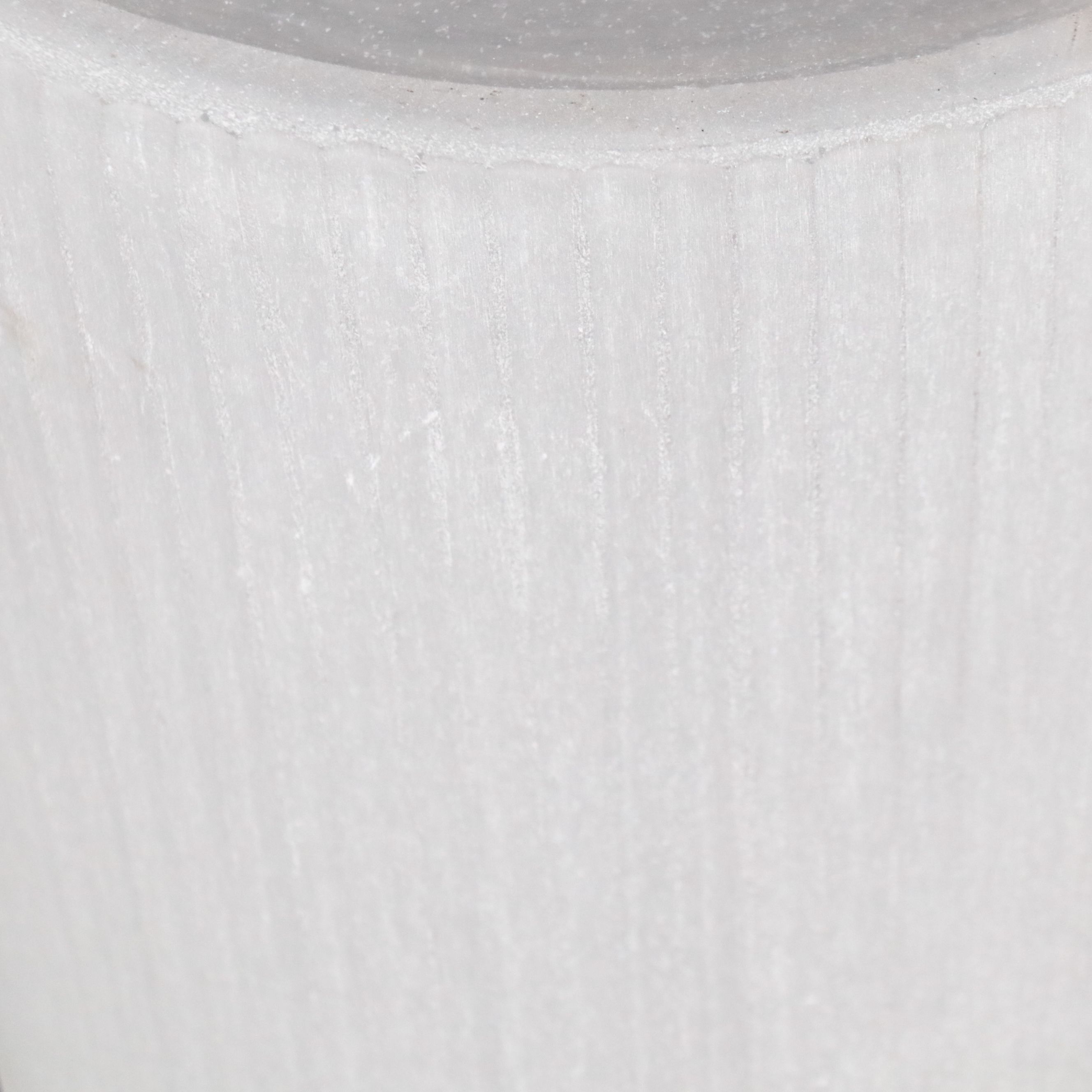 Pair of Contemporary Modern Frosted Glass Accent Tables