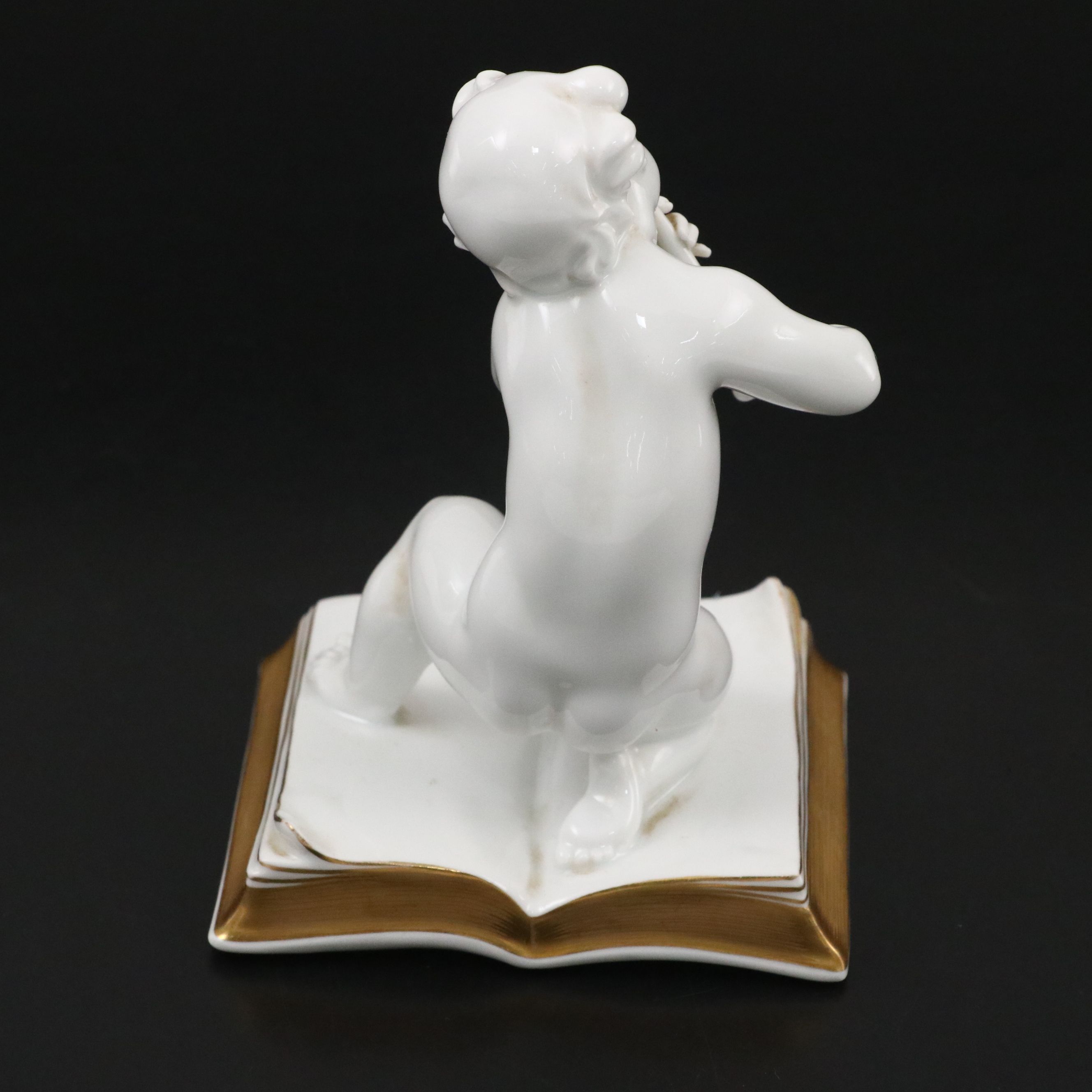 Rosenthal Porcelain Putto Playing Flute Figurine