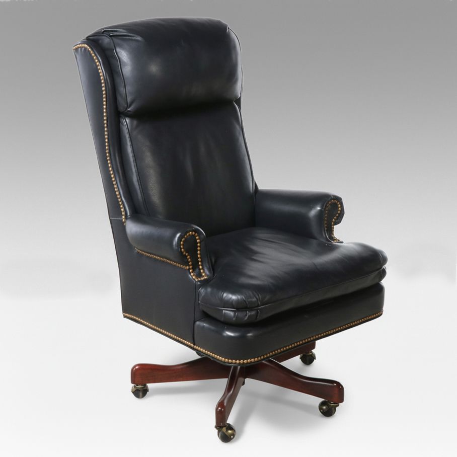 Executive Office Chair with Nail Head Trim