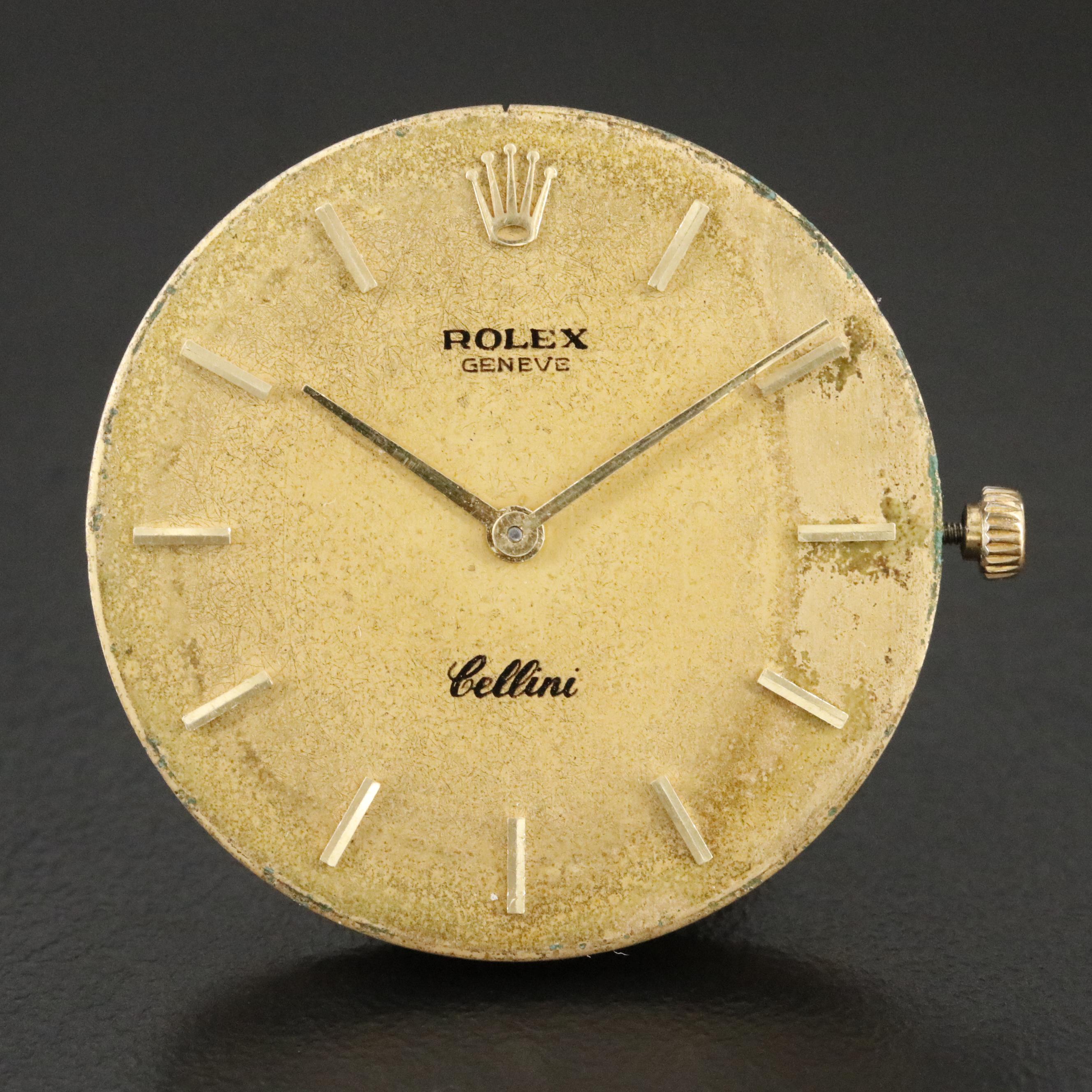 Vintage Rolex Cellini  Manual Wind Watch Movement Dial And Hands