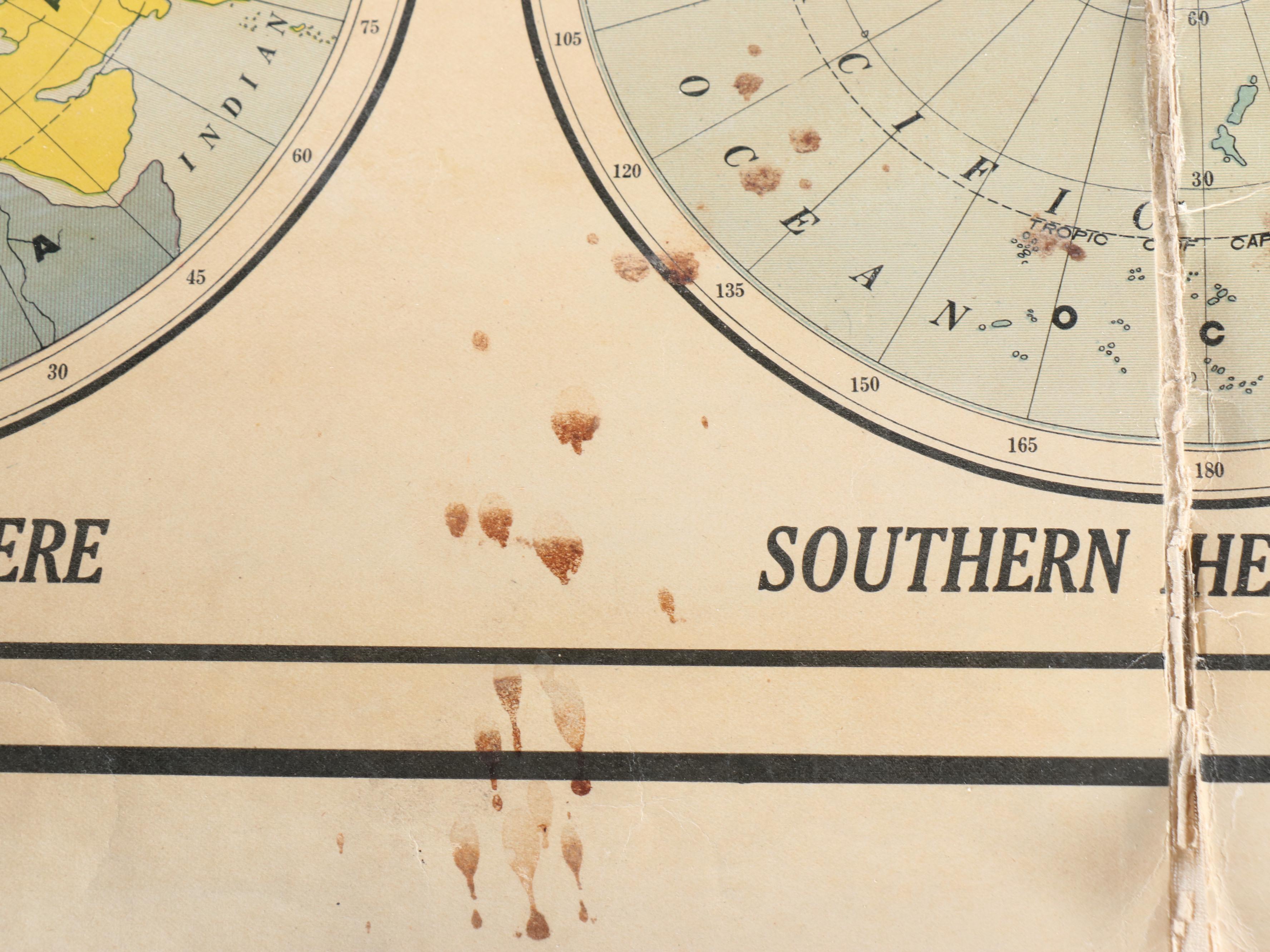 George F. Cram Portable and Washable Map and Atlas Outfit, Early 20th Century