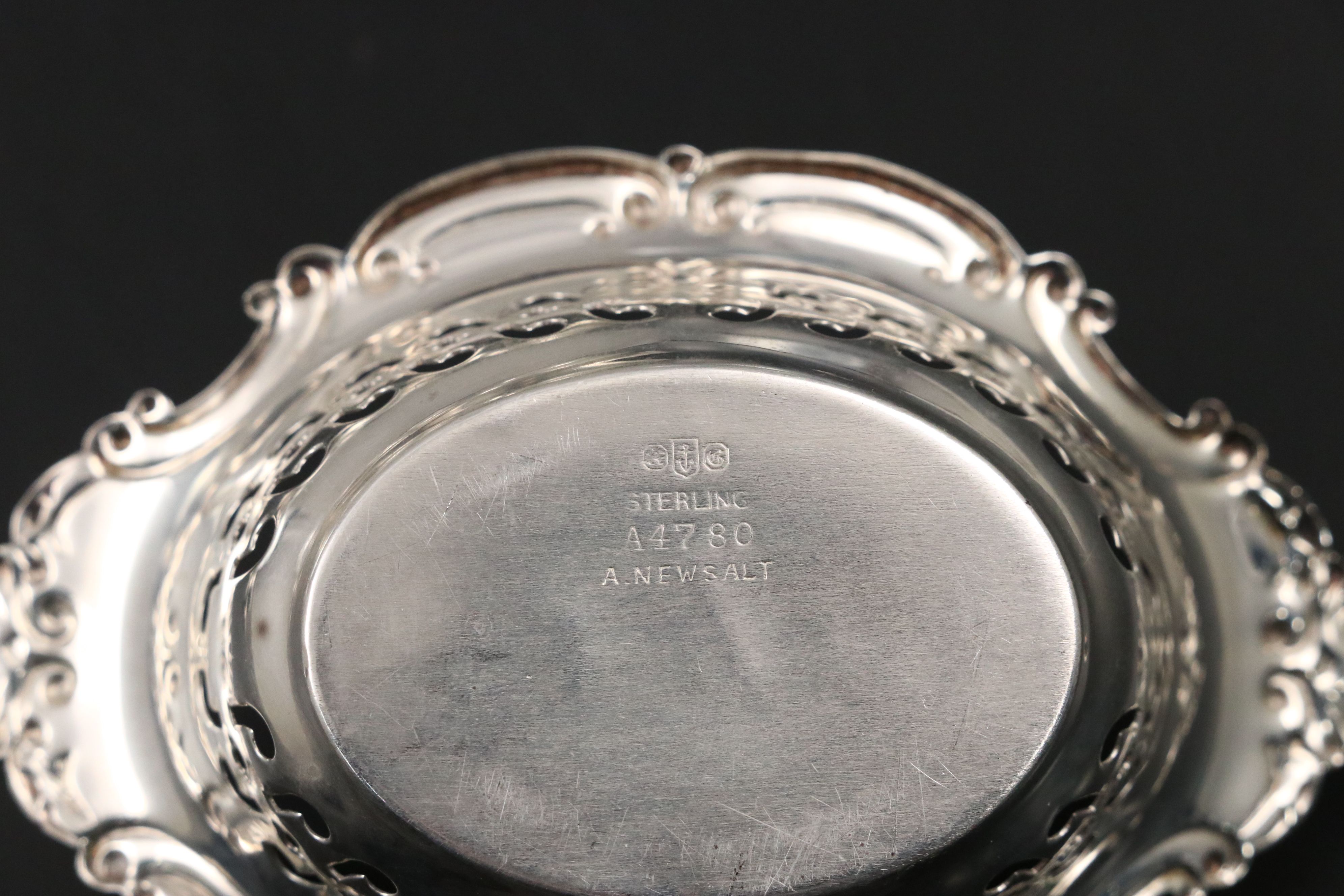 Gorham "Cromwell" Pierced Sterling Silver Nut Dishes