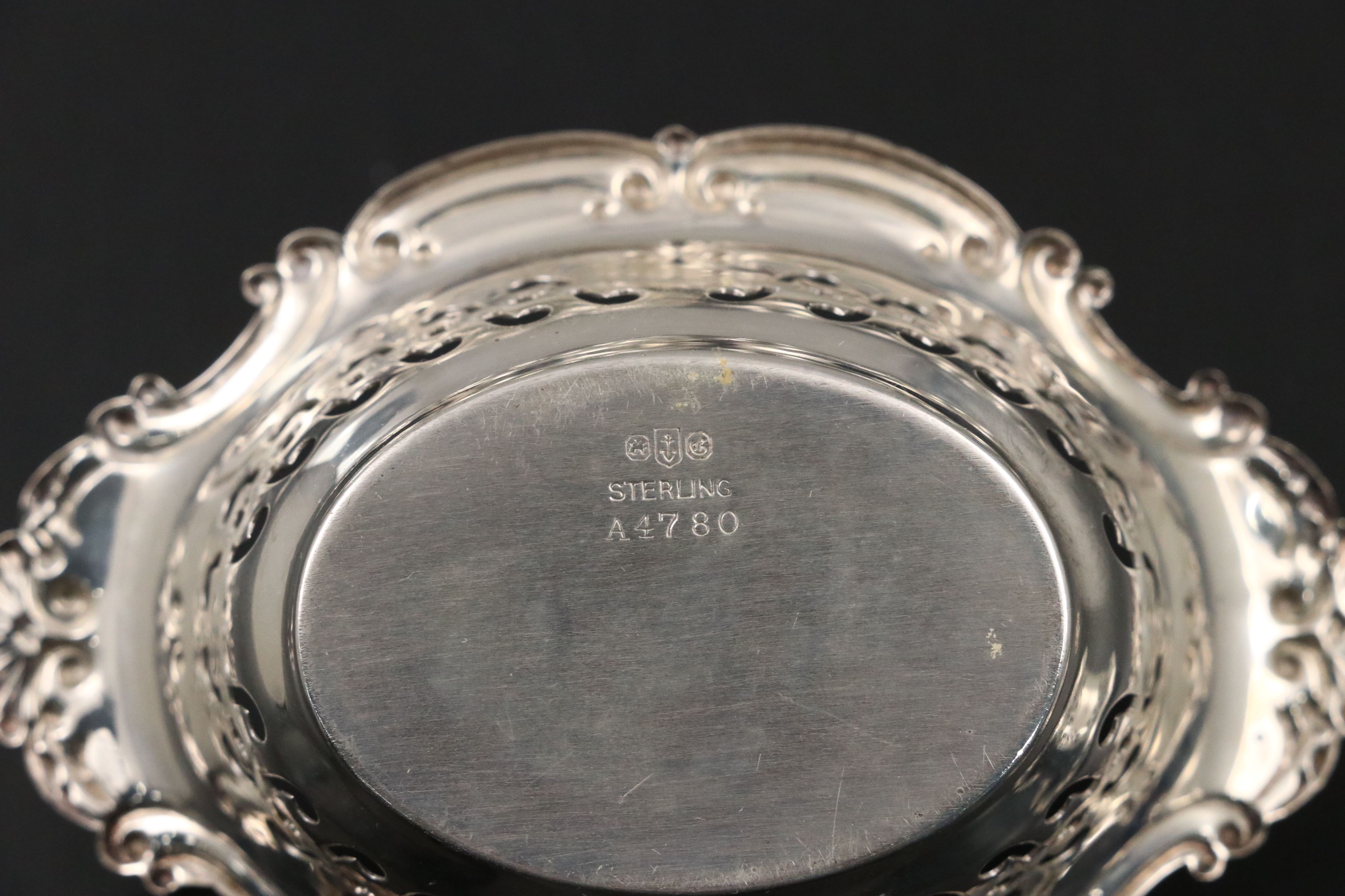 Gorham "Cromwell" Pierced Sterling Silver Nut Dishes