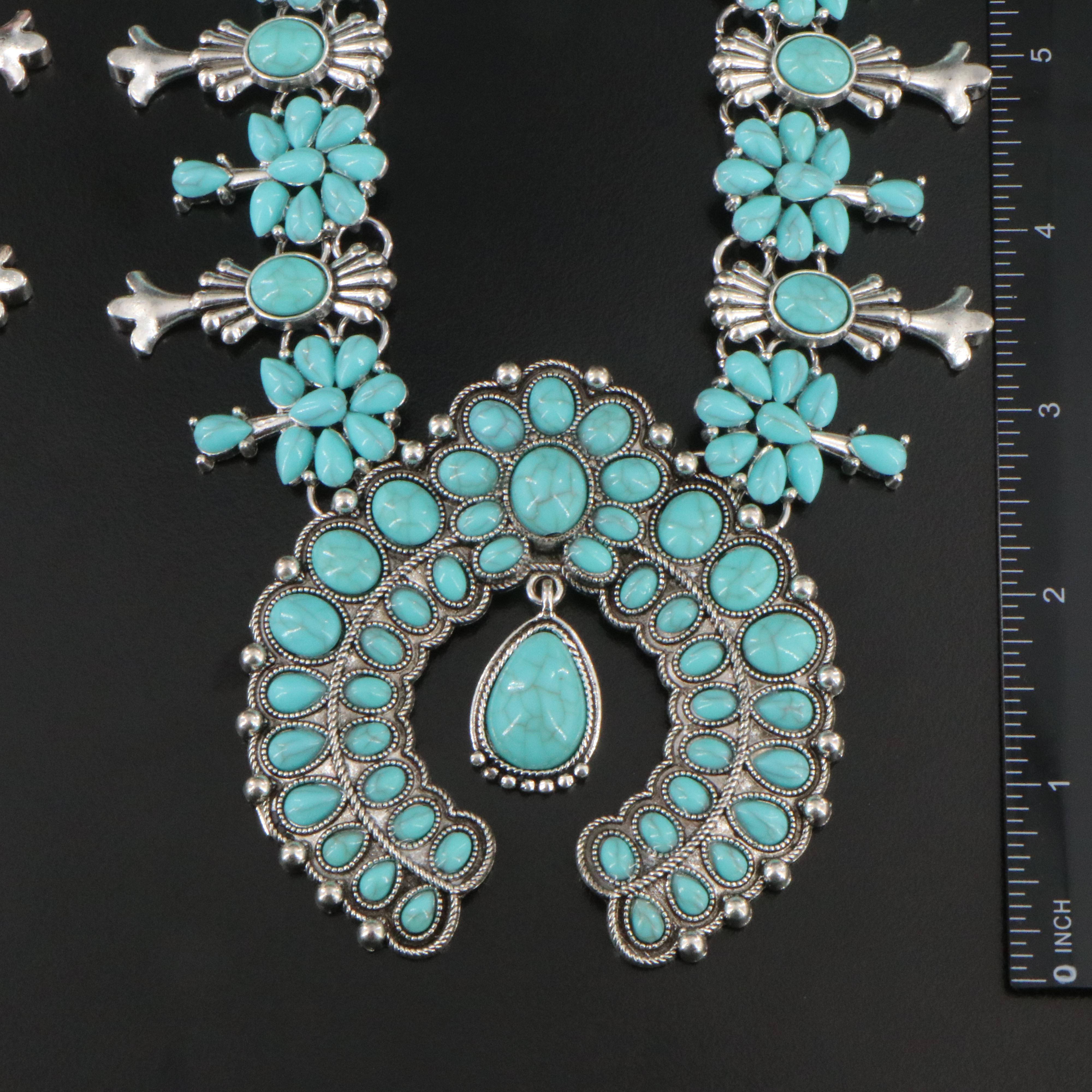 Western Style Costume Squash Blossom Necklaces