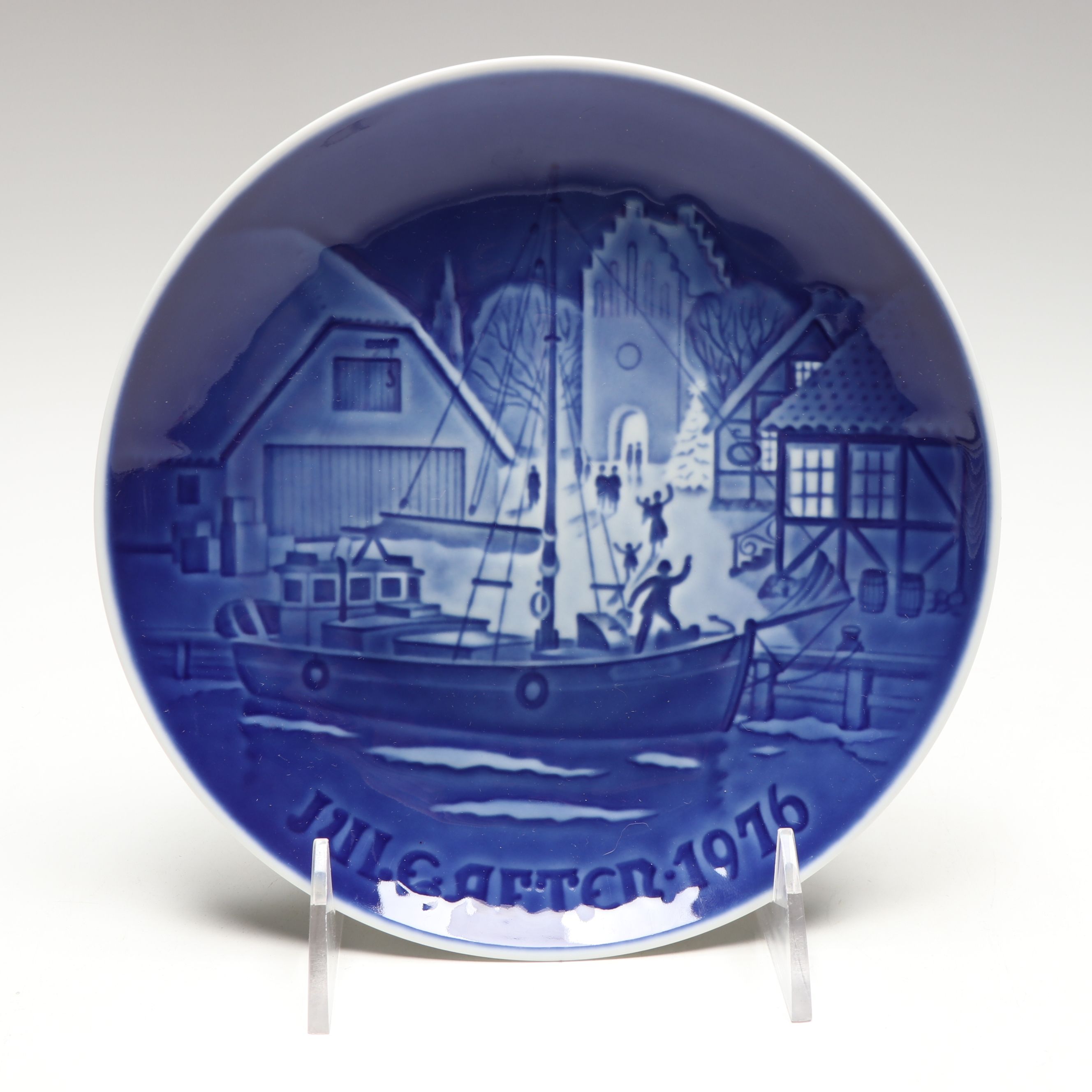 Bing & Grondahl Hand-Painted Annual Christmas Plates with Olympic City Plates
