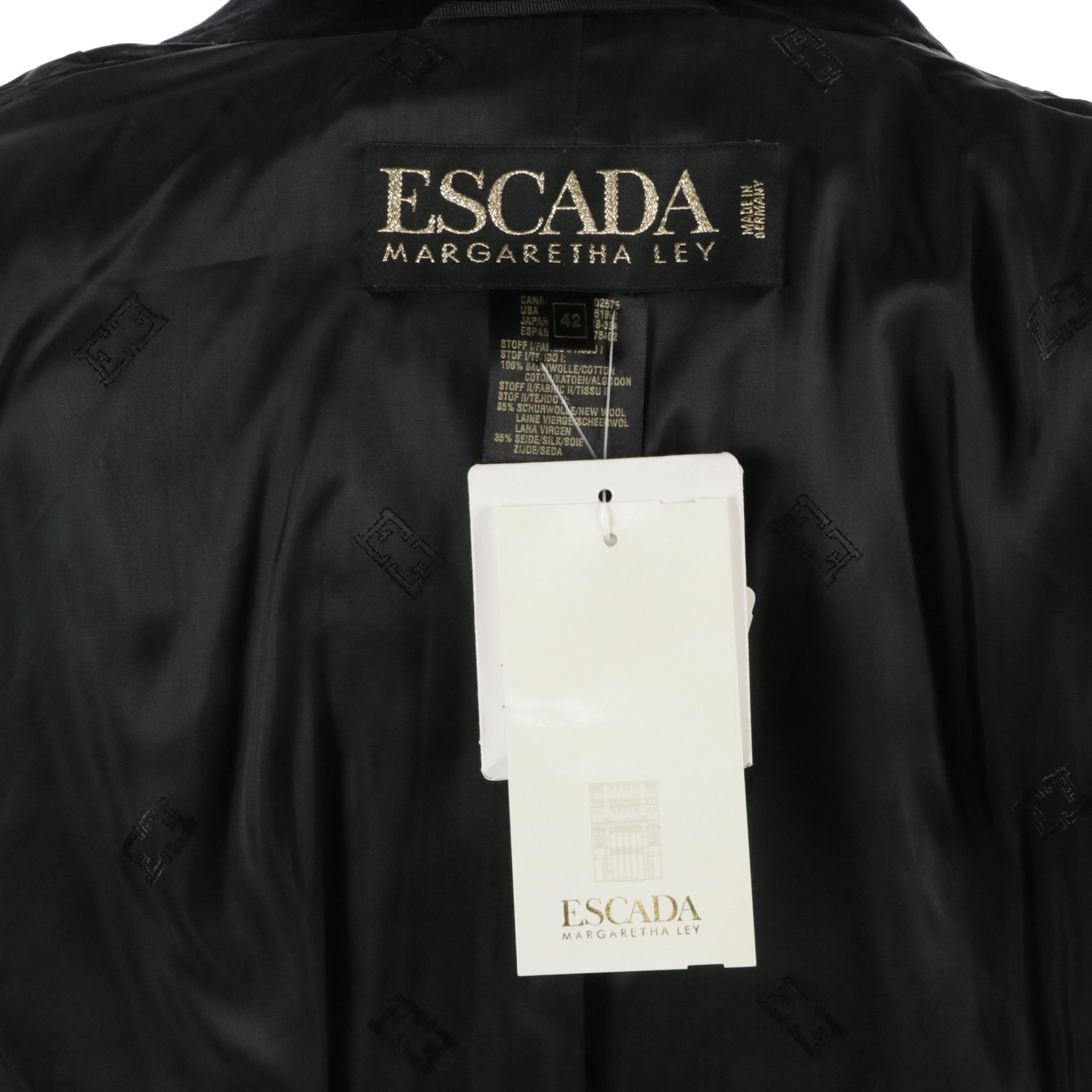 Escada Velvet and Ruffled Satin Jacket, Armani Skirt & Thierry Mugler Skirt Suit