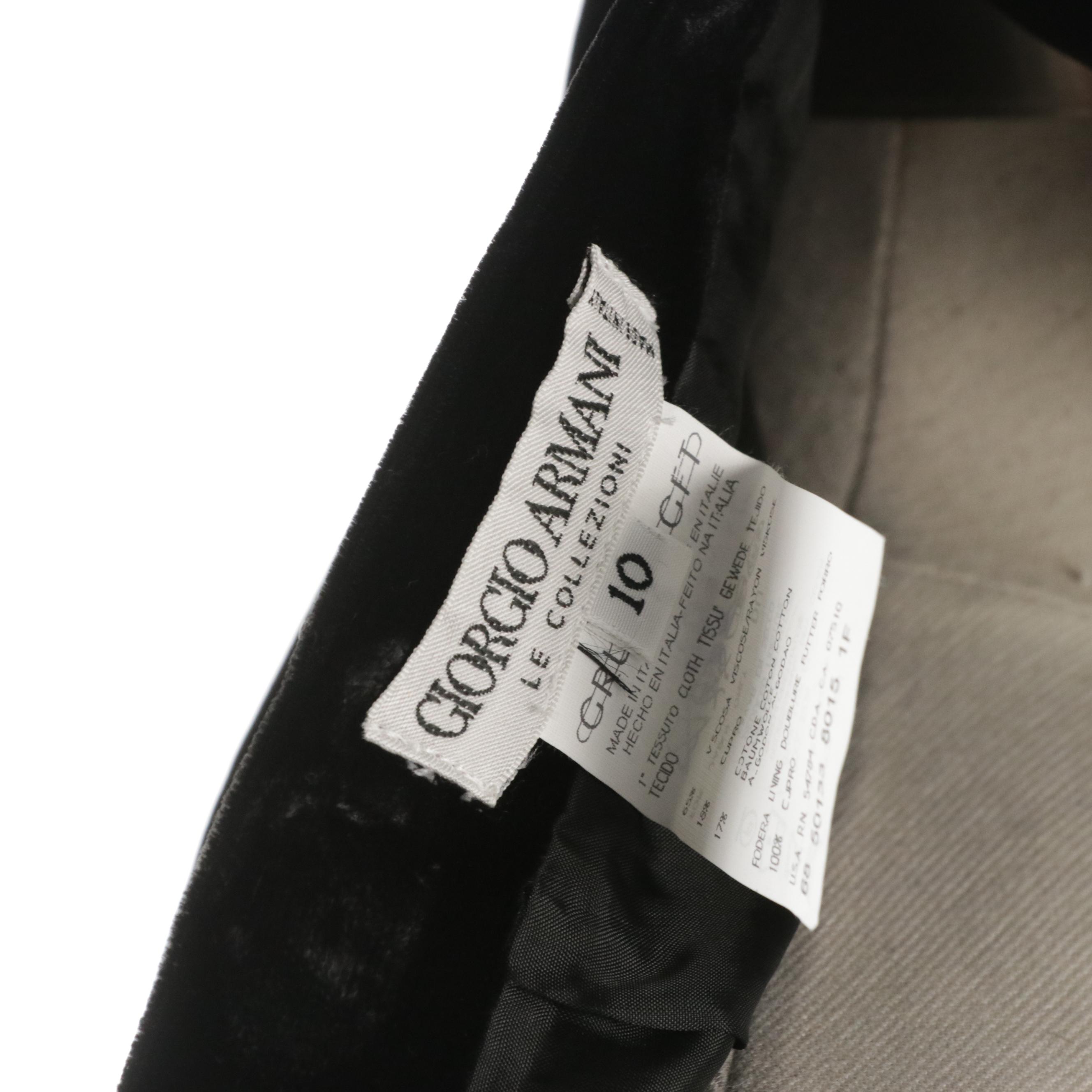 Escada Velvet and Ruffled Satin Jacket, Armani Skirt & Thierry Mugler Skirt Suit