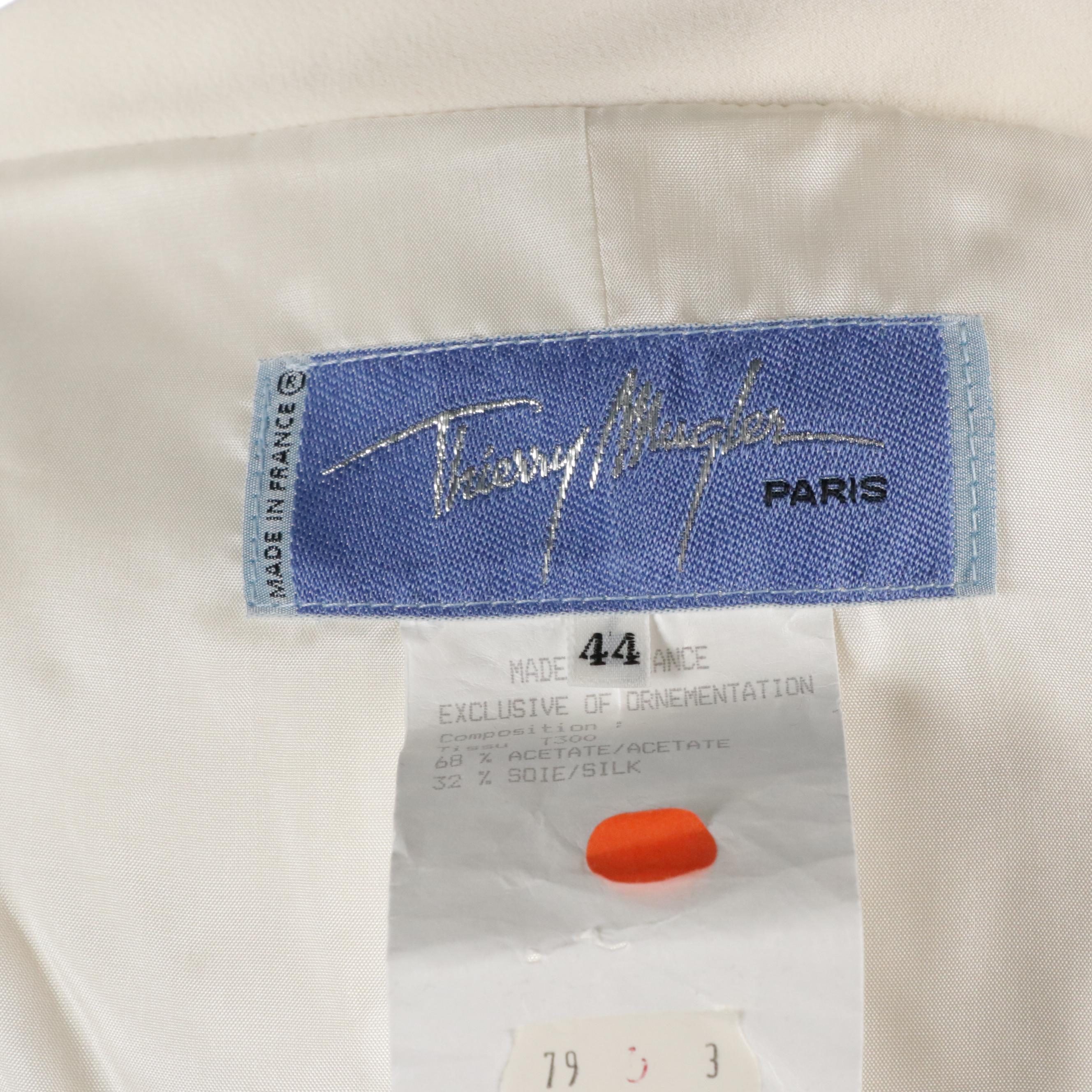 Escada Velvet and Ruffled Satin Jacket, Armani Skirt & Thierry Mugler Skirt Suit