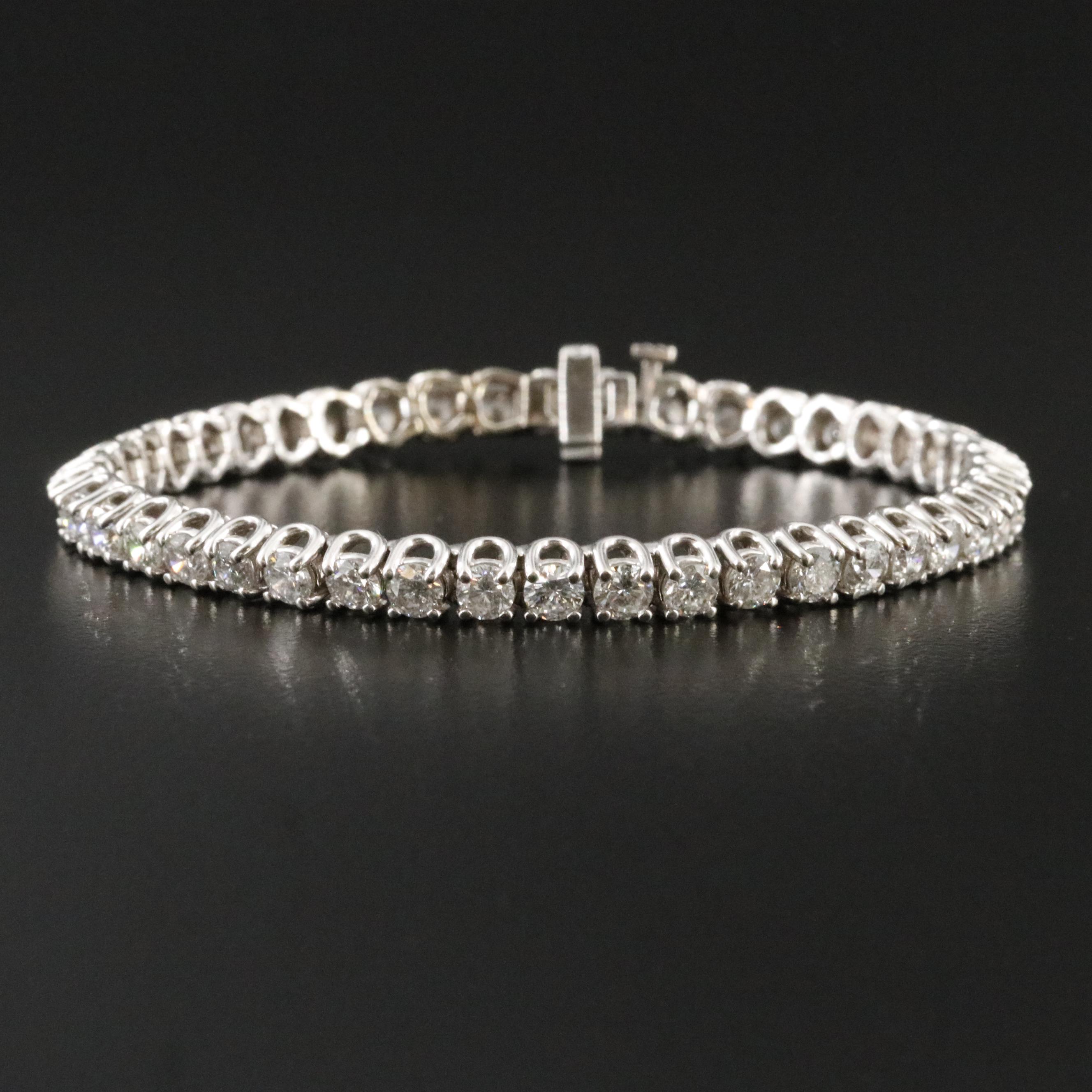 10K 6.16 CTW Diamond Line Bracelet