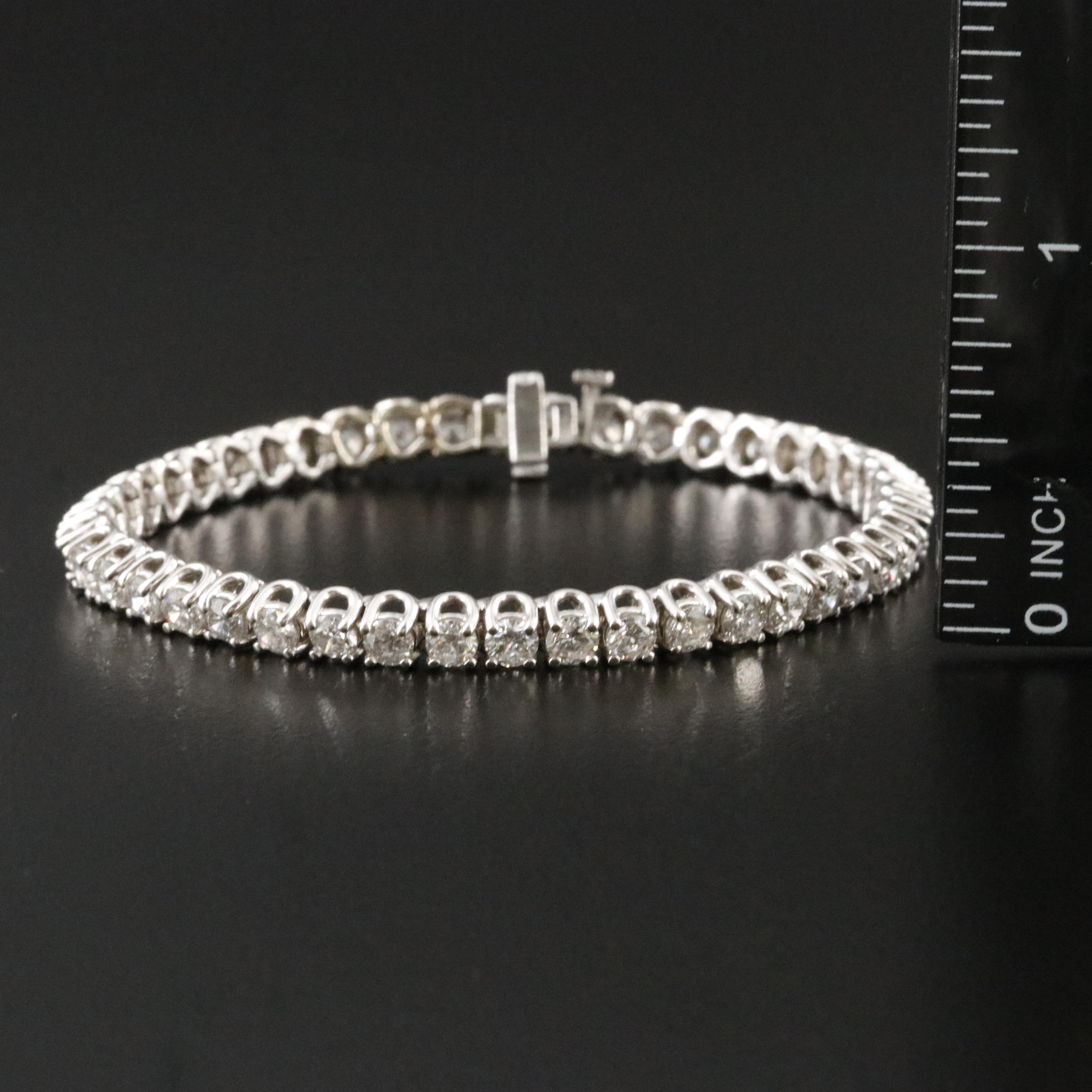 10K 6.16 CTW Diamond Line Bracelet