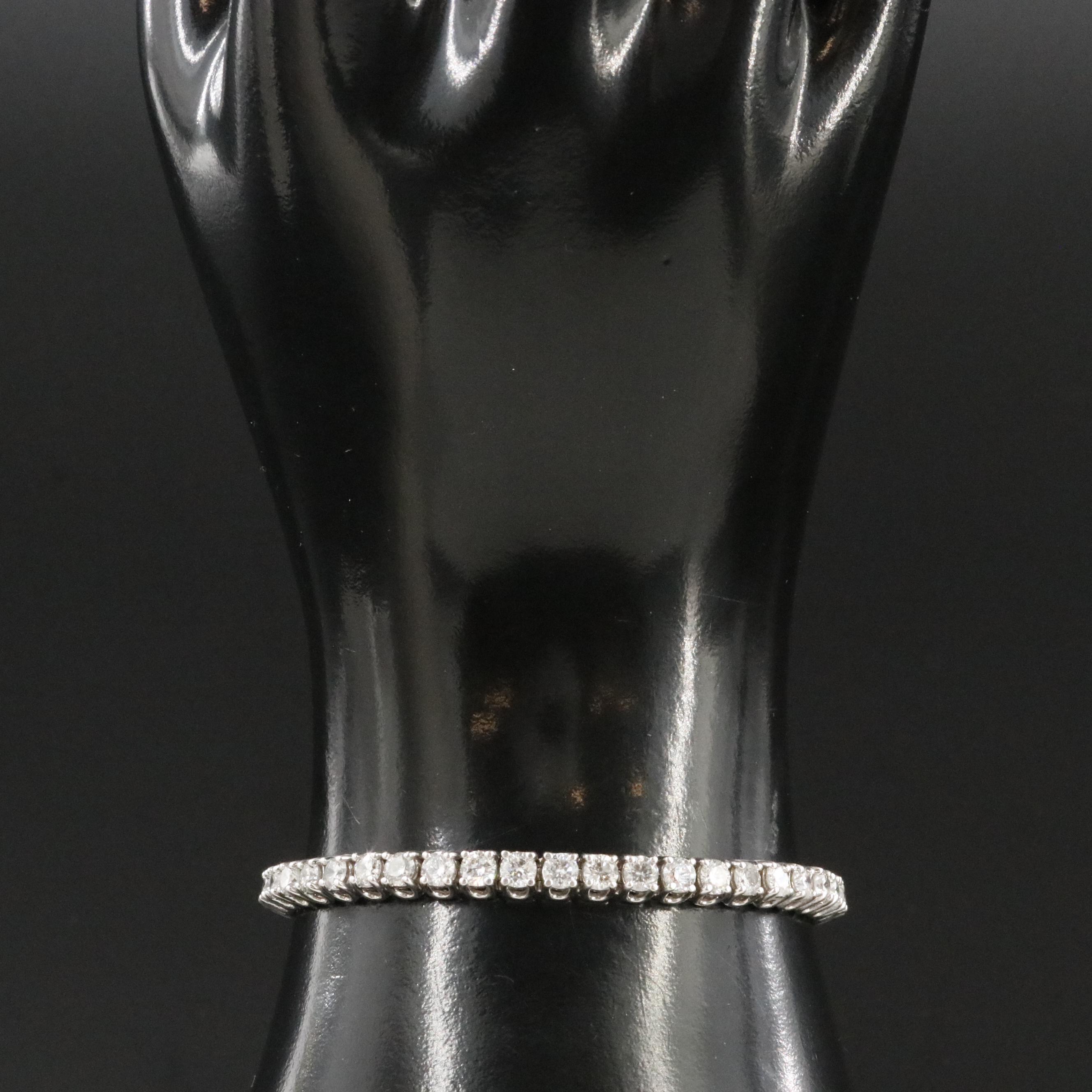 10K 6.16 CTW Diamond Line Bracelet