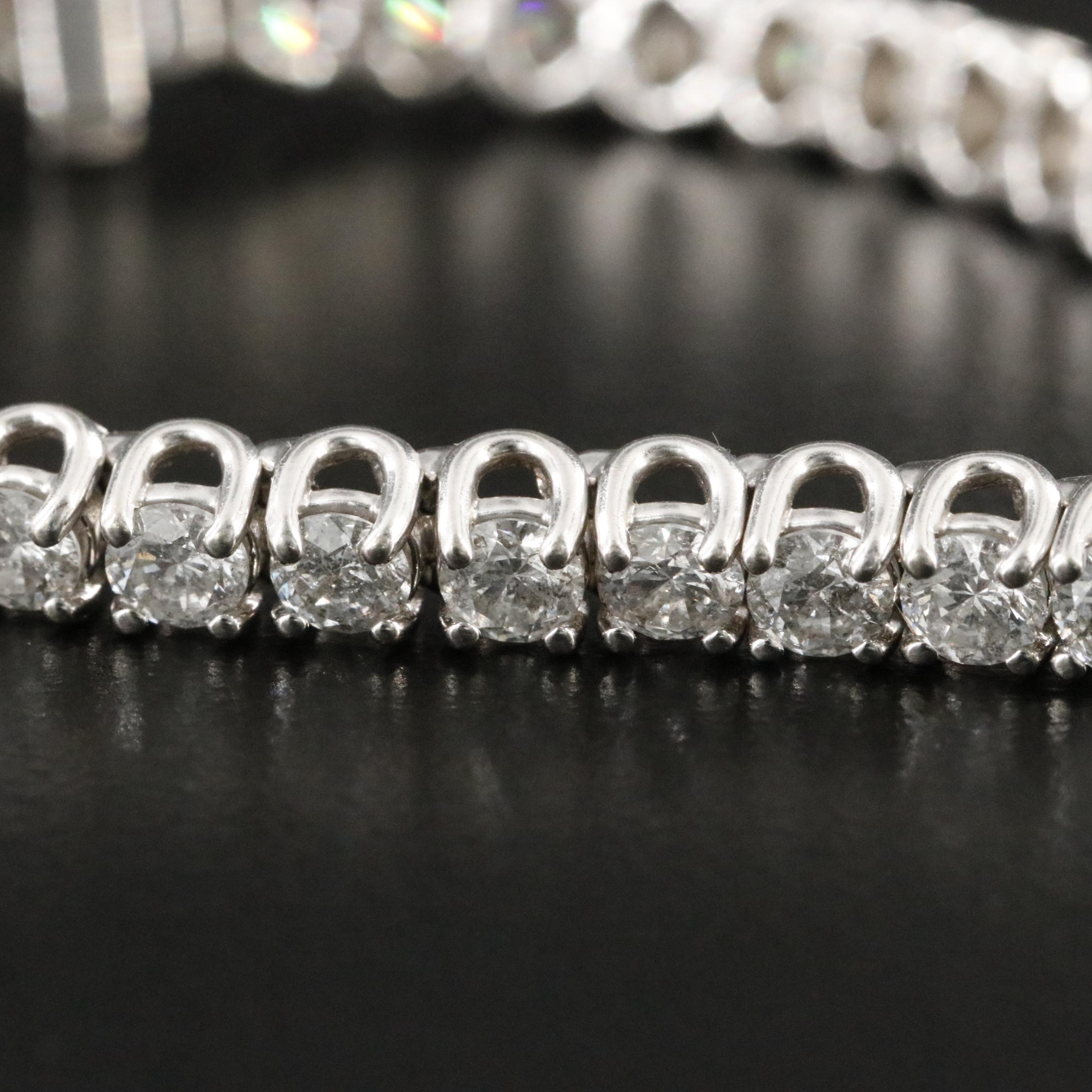 10K 6.16 CTW Diamond Line Bracelet