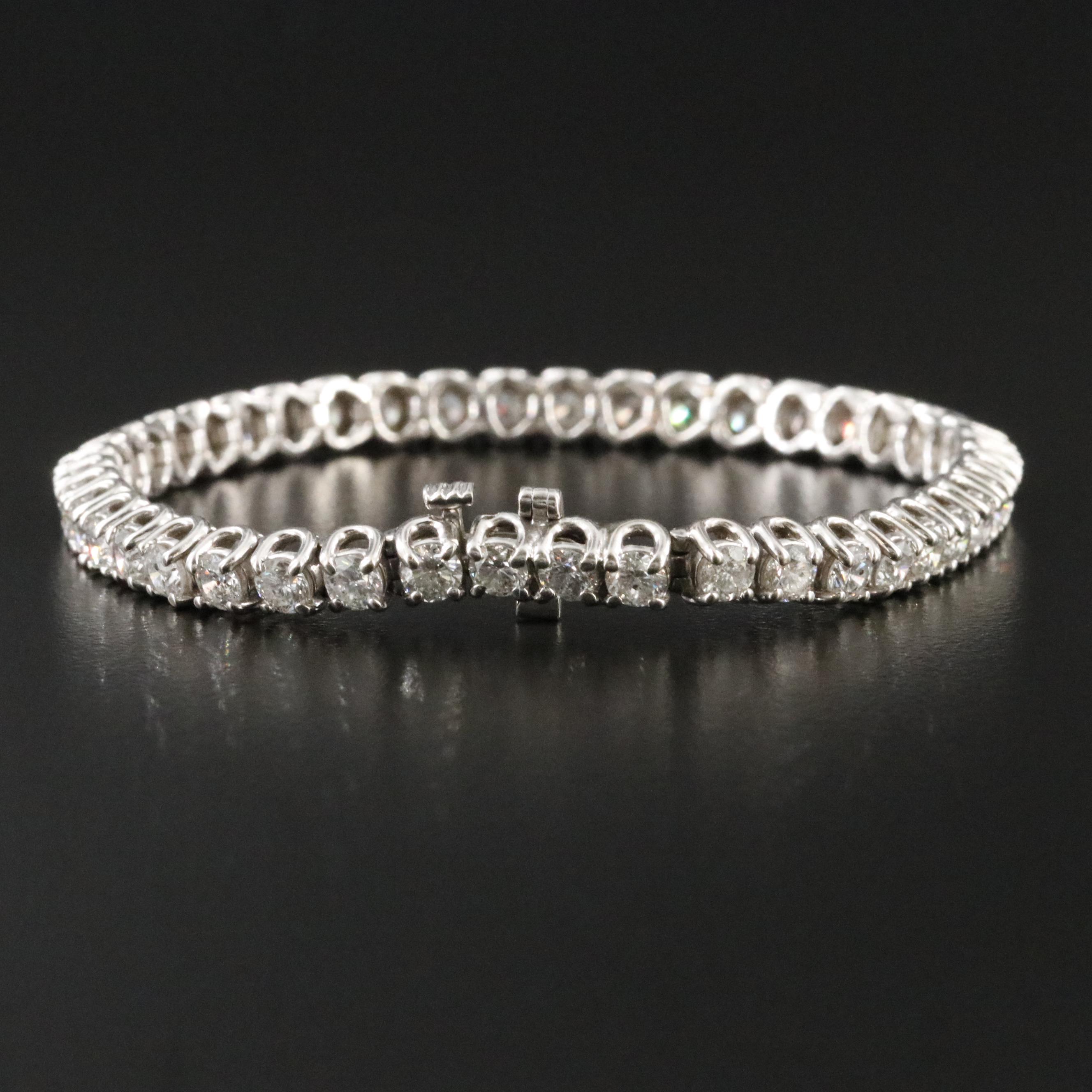 10K 6.16 CTW Diamond Line Bracelet