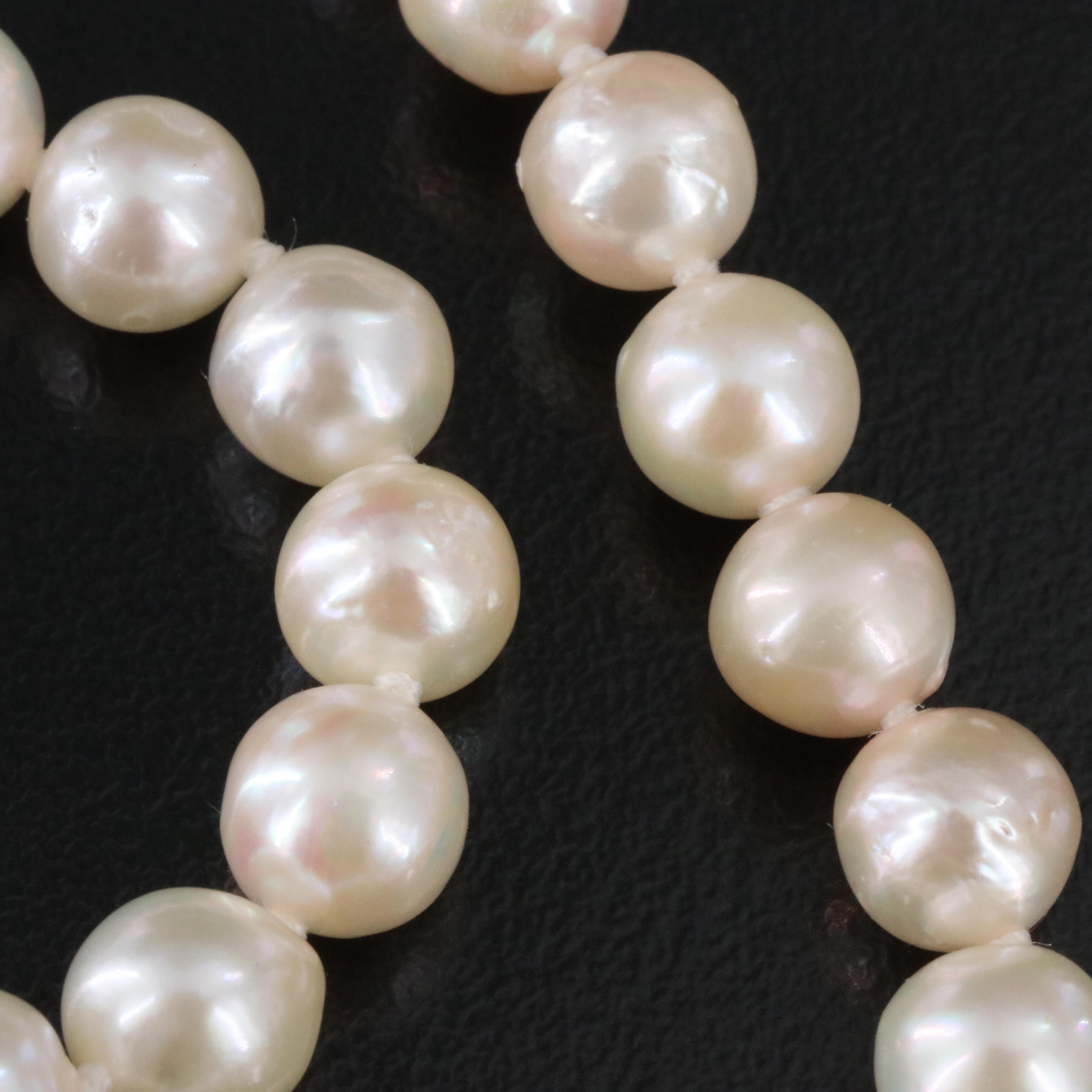 Pearl Necklace with 14K Clasp