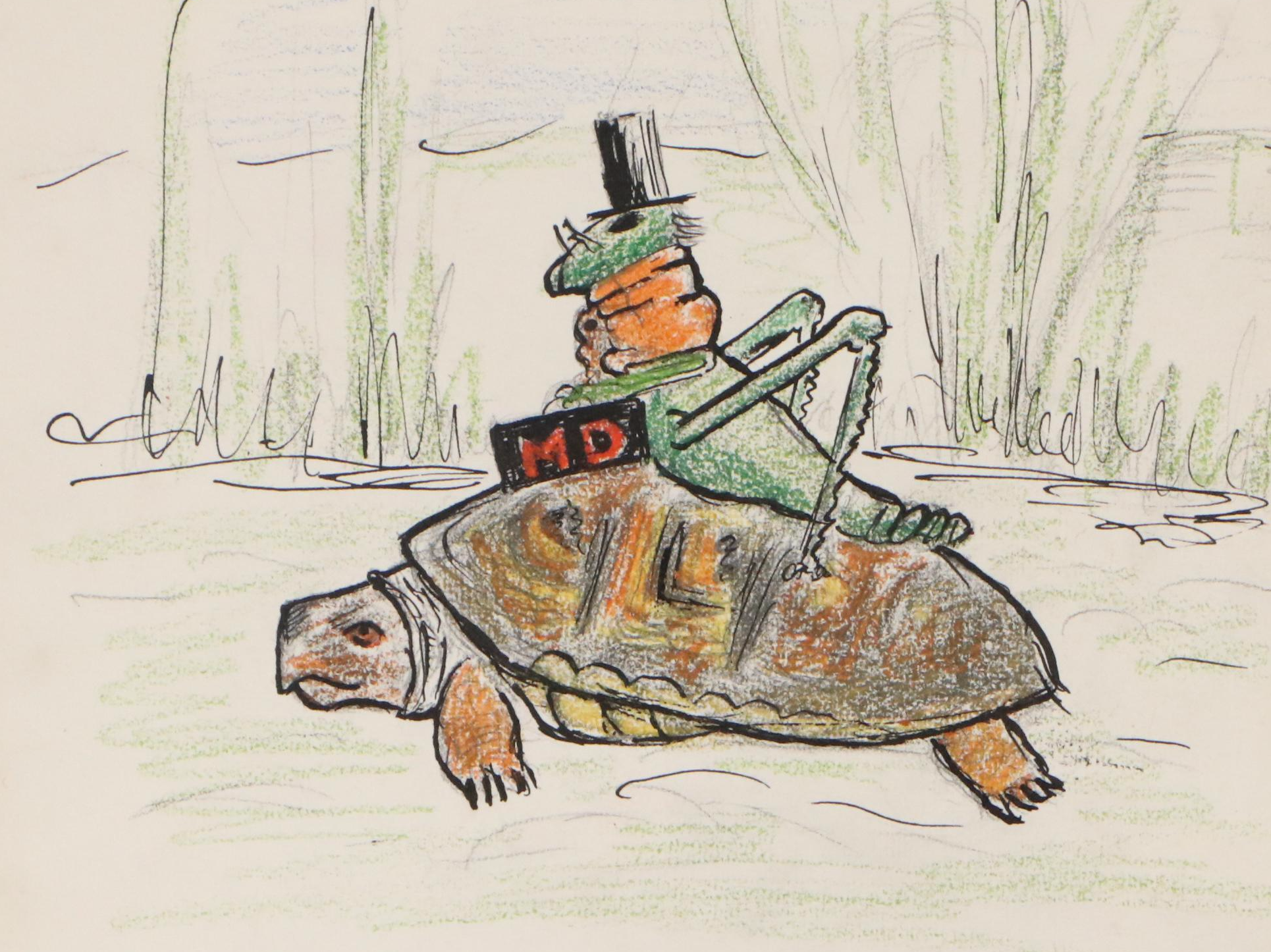 Collection of Mixed Media Drawings of Animal and Insect Characters, 20th Century