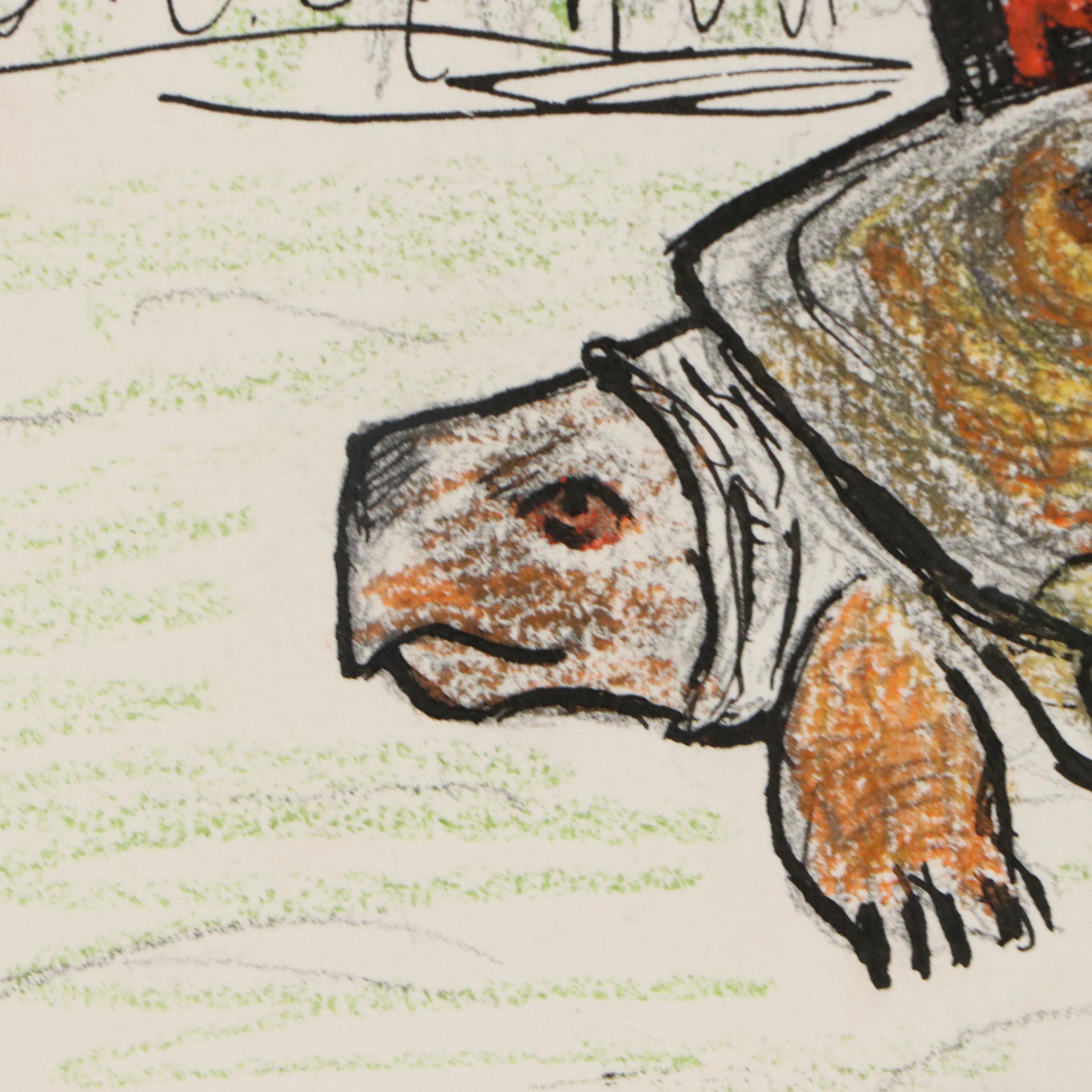 Collection of Mixed Media Drawings of Animal and Insect Characters, 20th Century