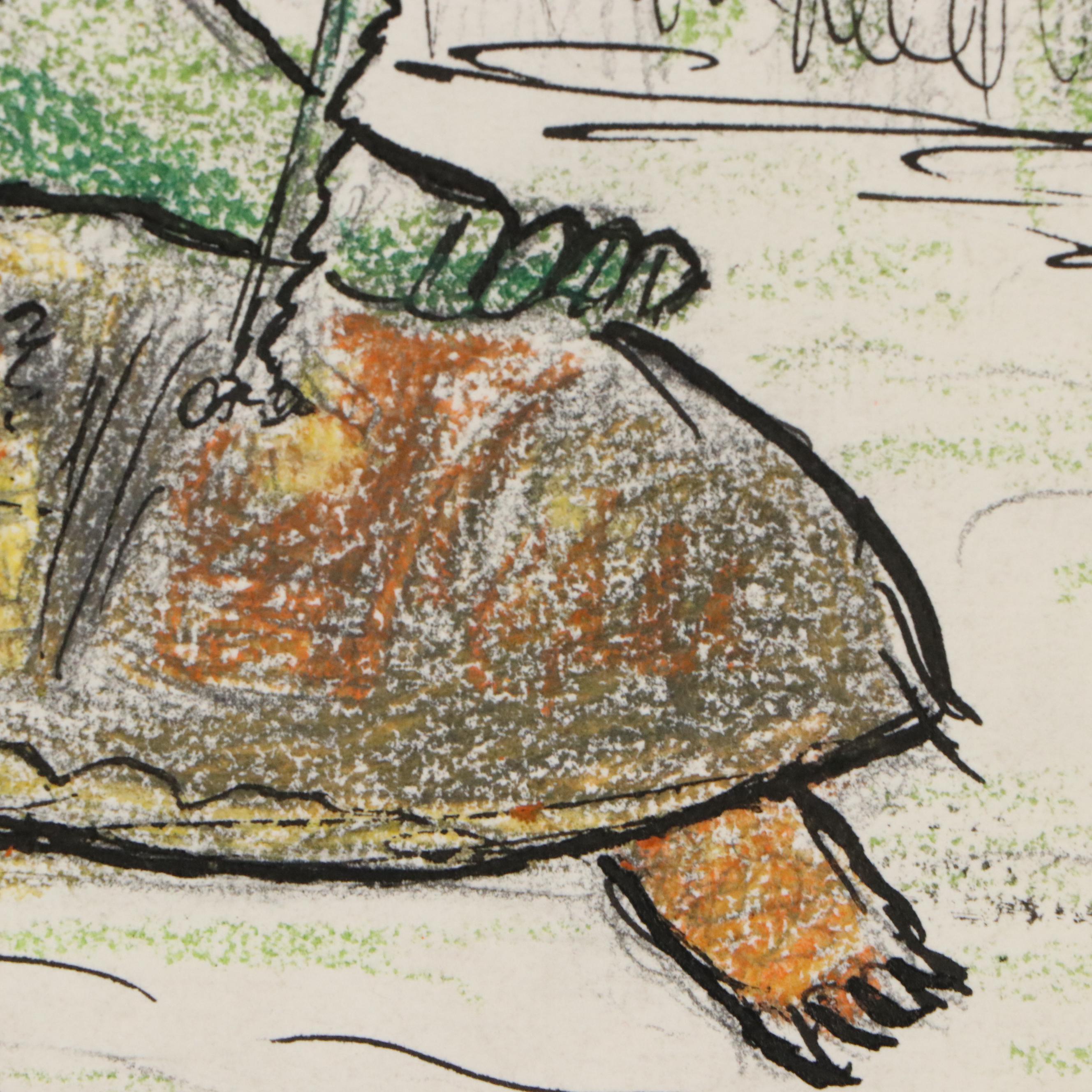 Collection of Mixed Media Drawings of Animal and Insect Characters, 20th Century