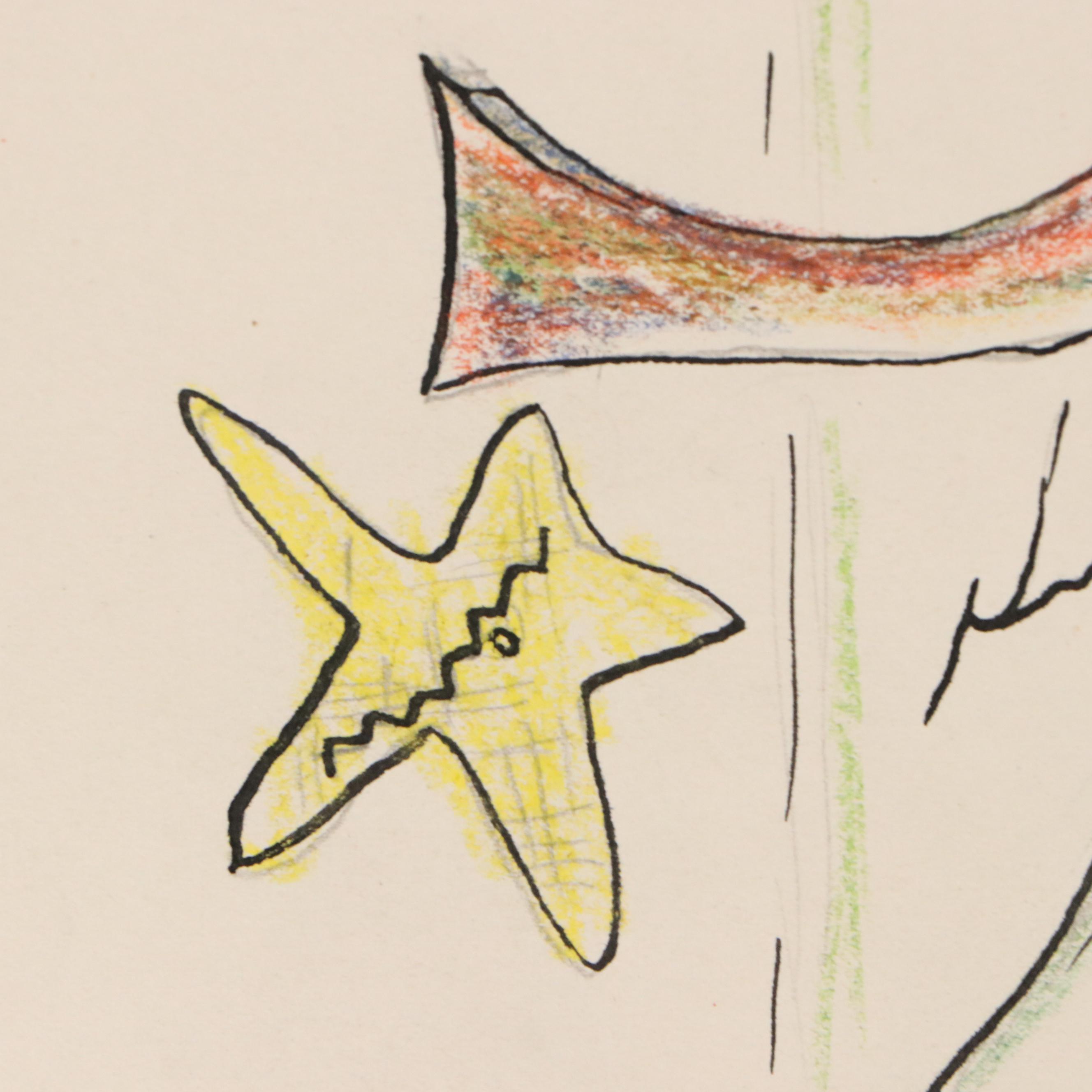 Collection of Mixed Media Drawings of Animal and Insect Characters, 20th Century