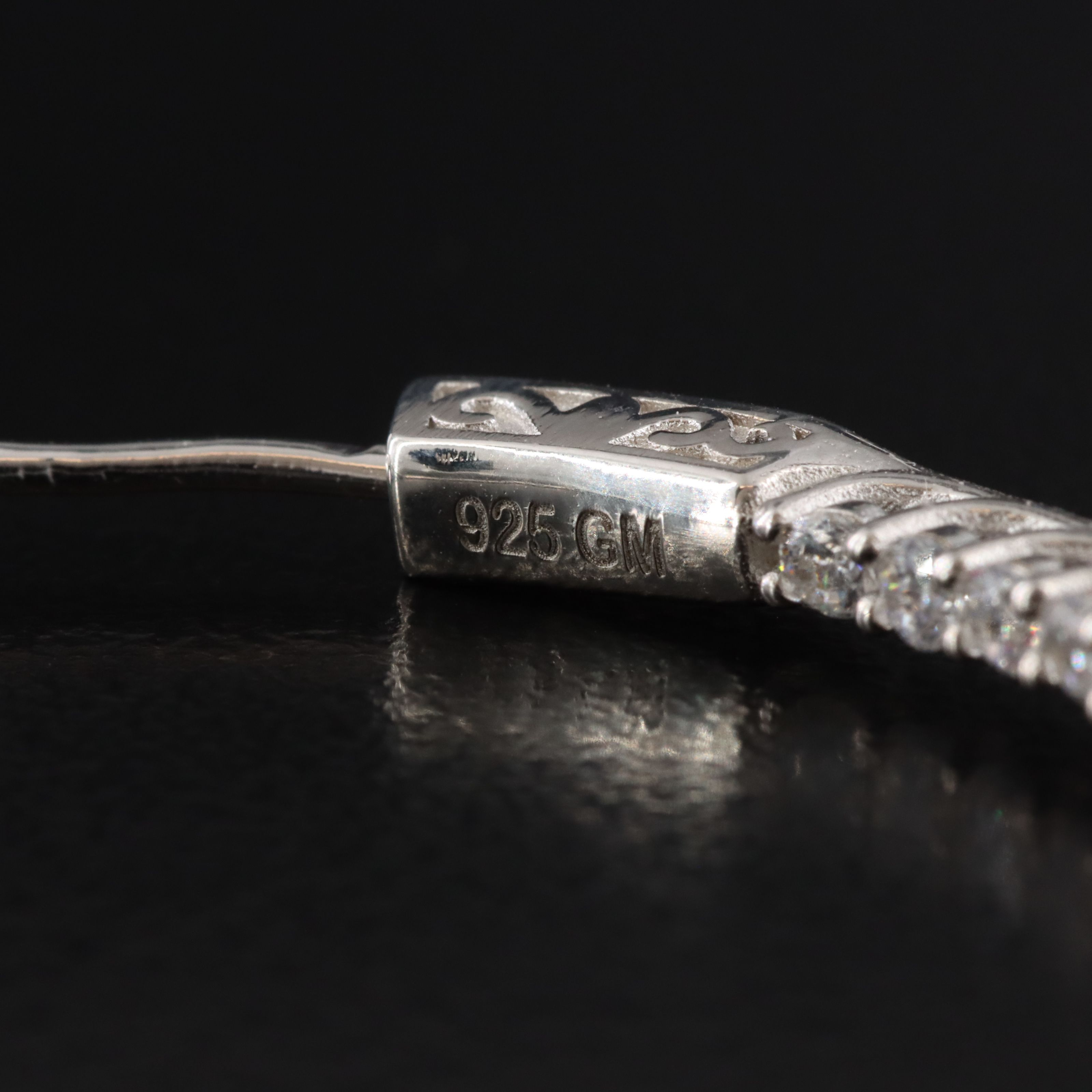 Sterling CZ Inside-Out Hoop Earrings