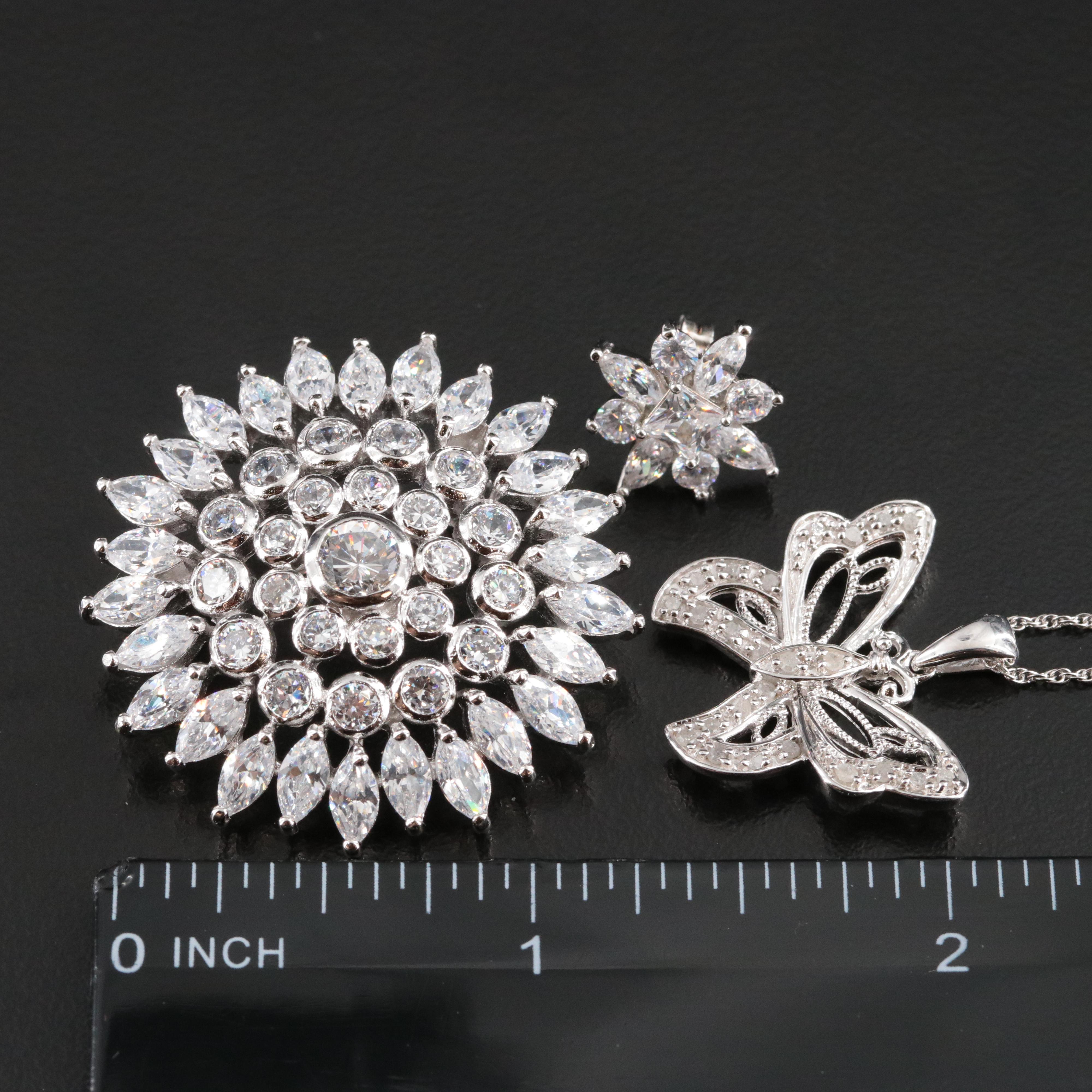 Sterling CZ and Diamond Jewelry