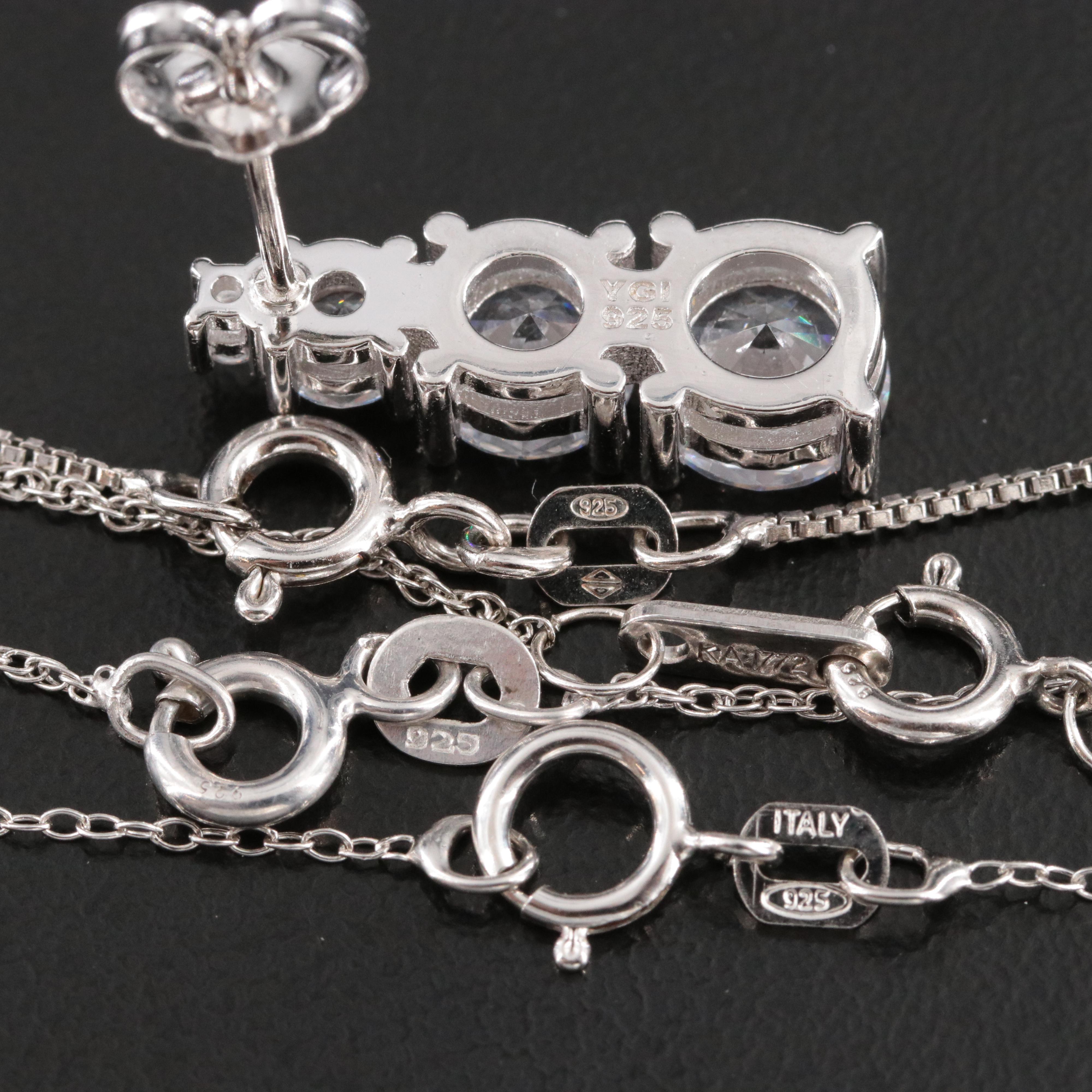 Sterling CZ and Diamond Jewelry