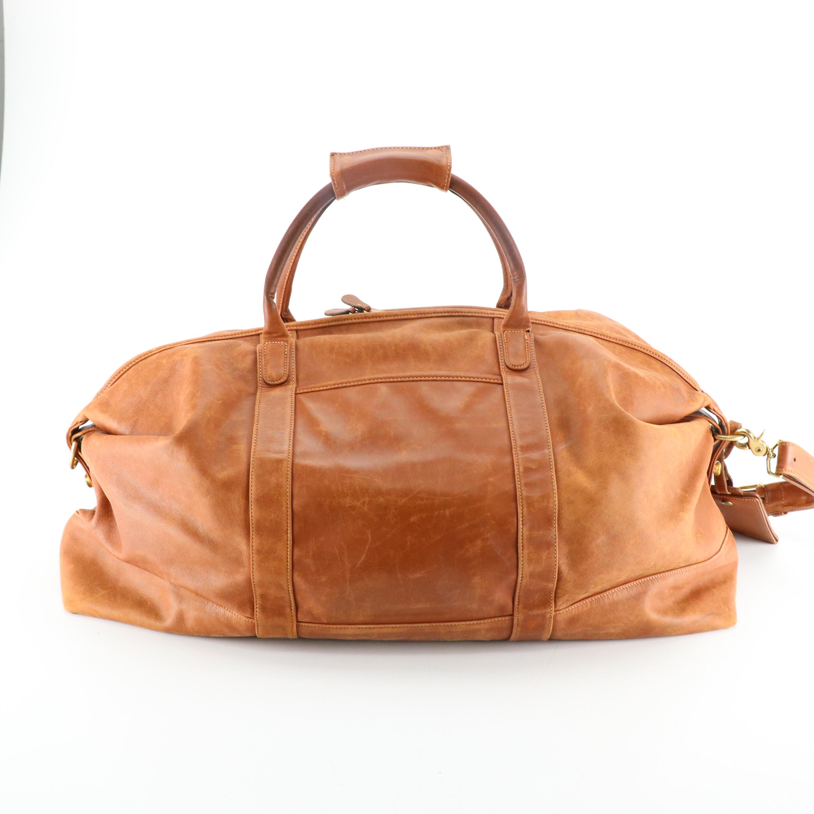 Coach Two-Way Cabin/Duffle Bag in British Tan Cowhide Leather