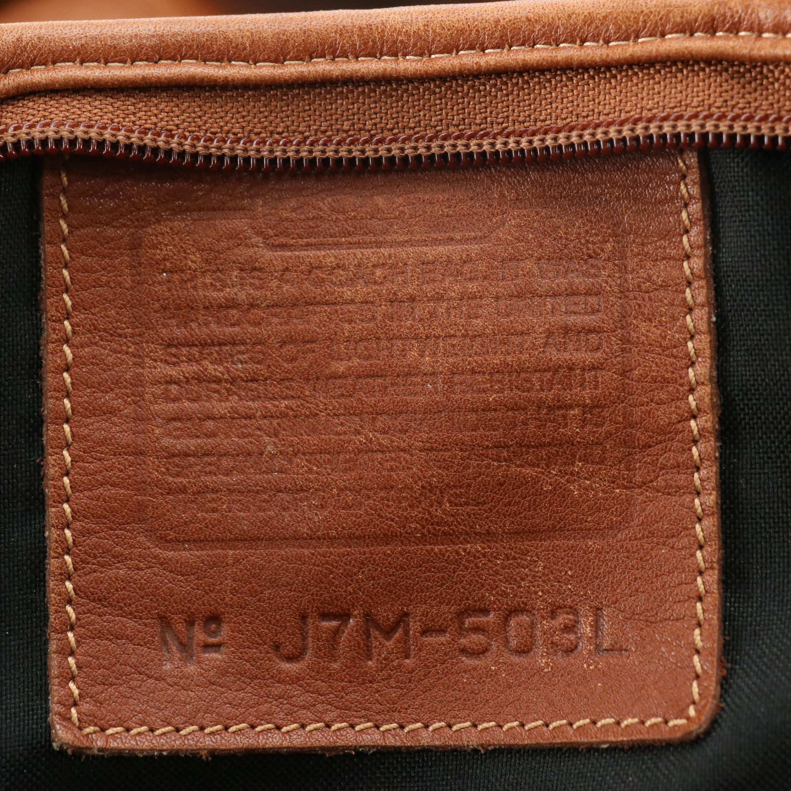 Coach Two-Way Cabin/Duffle Bag in British Tan Cowhide Leather