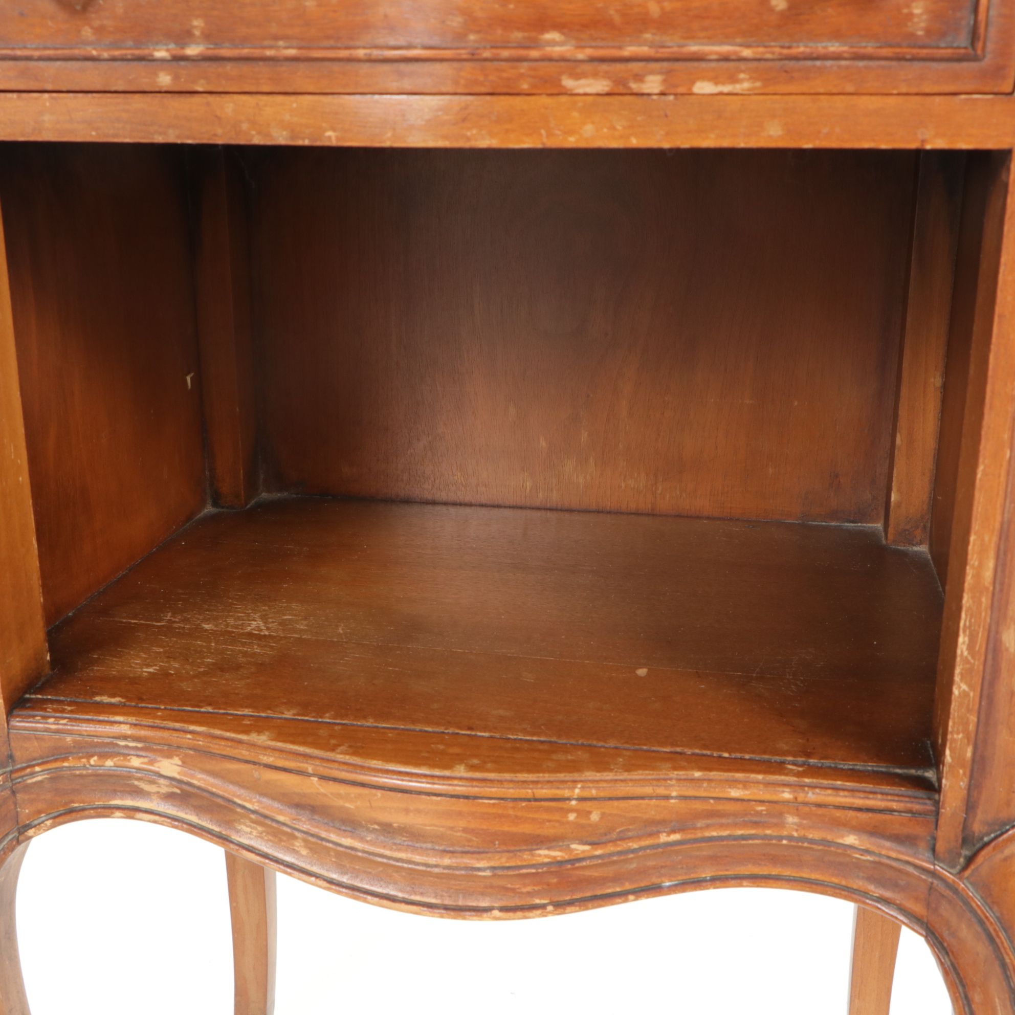 Drexel Louis XV Style Fruitwood Nightstand