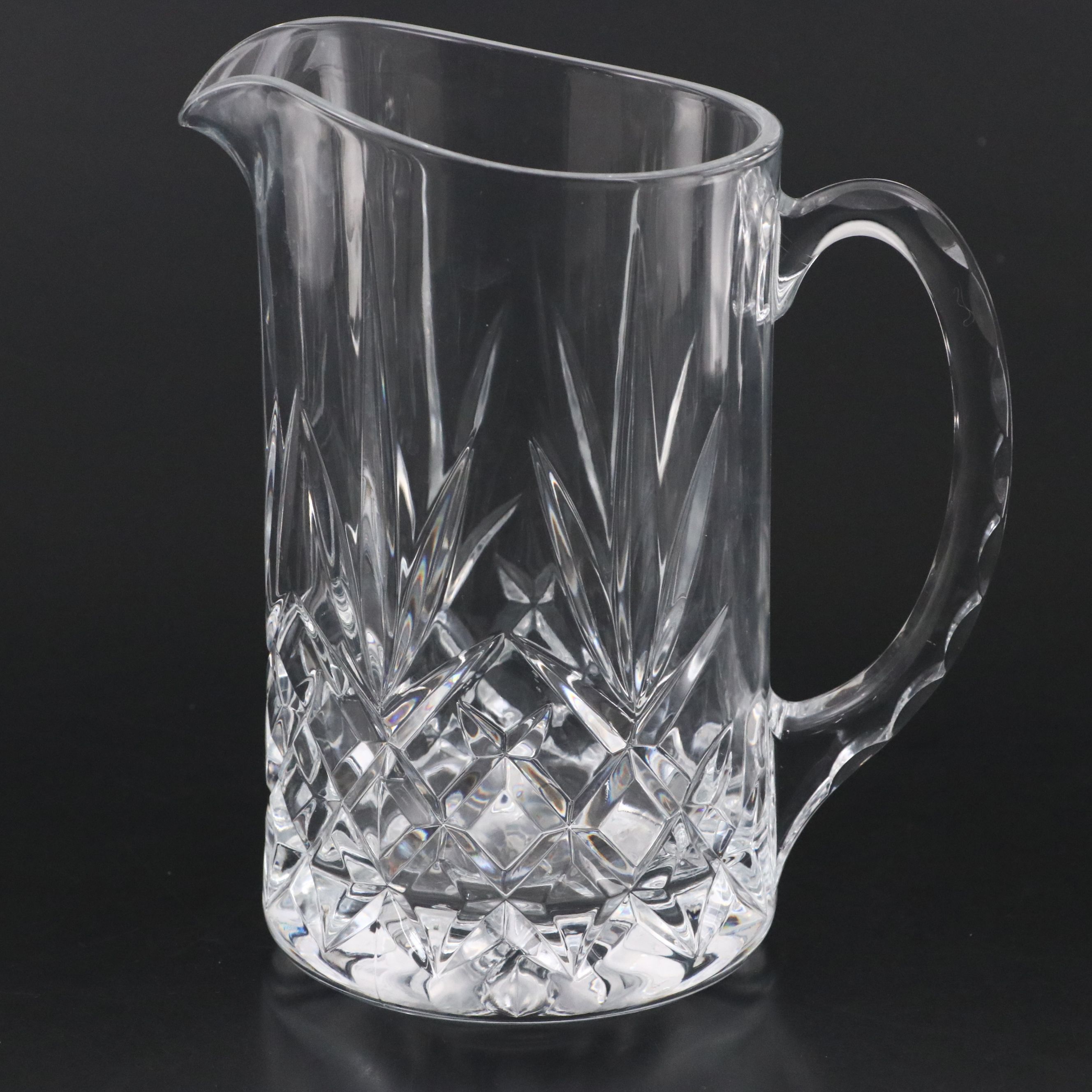 Royal Gallery Cut Crystal Drinking Glasses and Pitcher