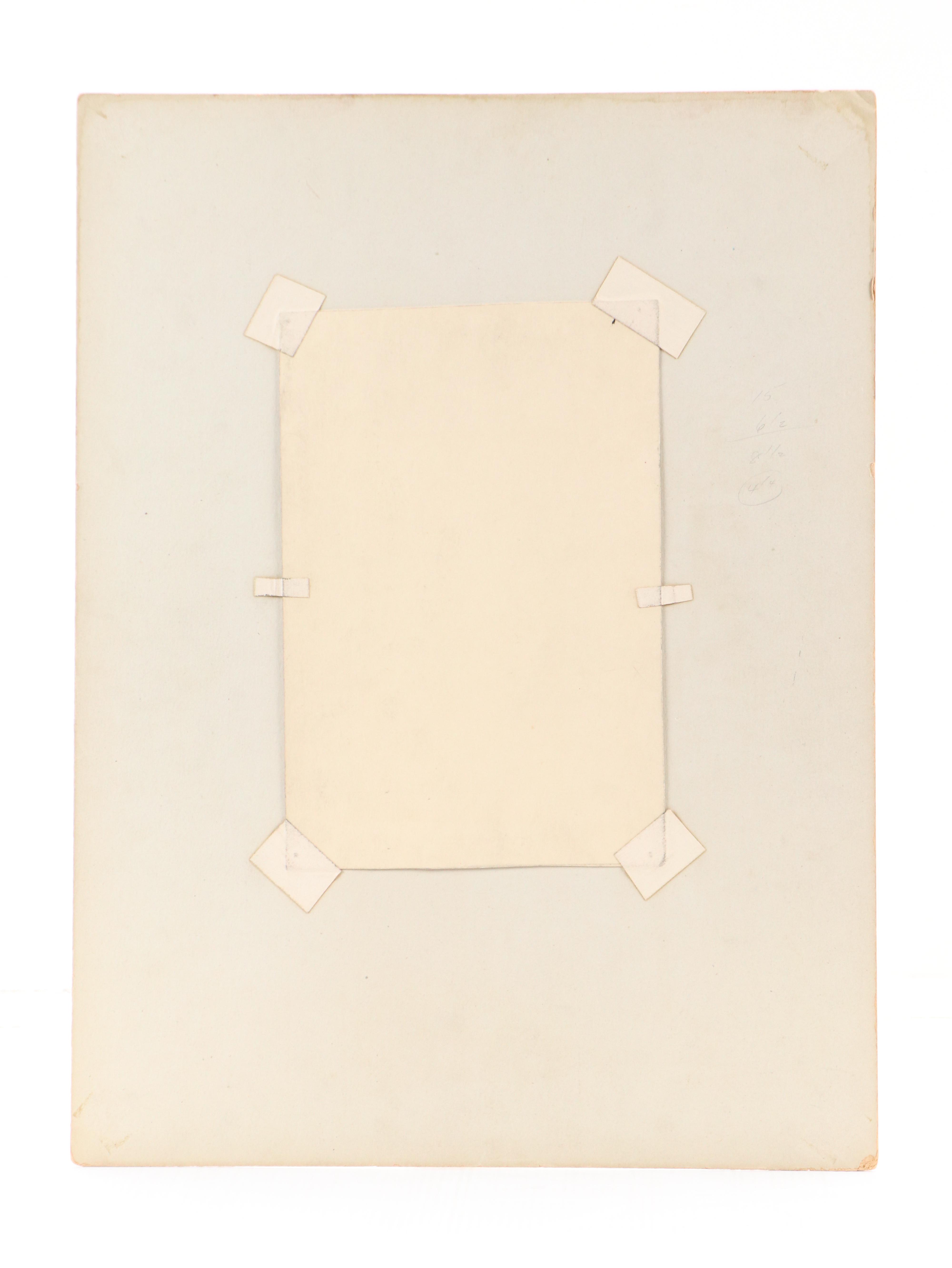 Harvey Shepard Sgraffito Drawing "Rat I - Pierre," Mid-20th Century