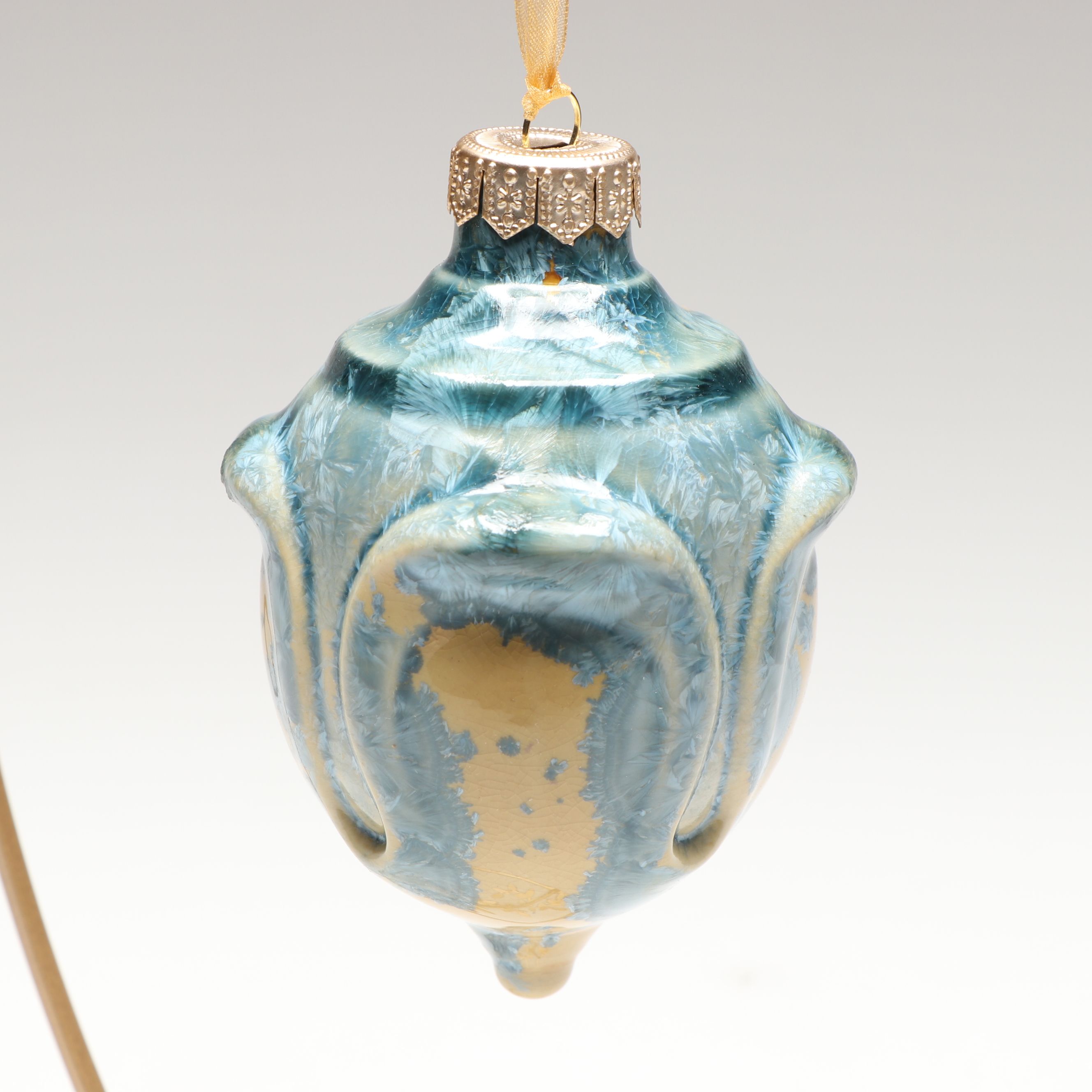 Rookwood Pottery "Studio Finial" Production Ornament with Stand, Contemporary