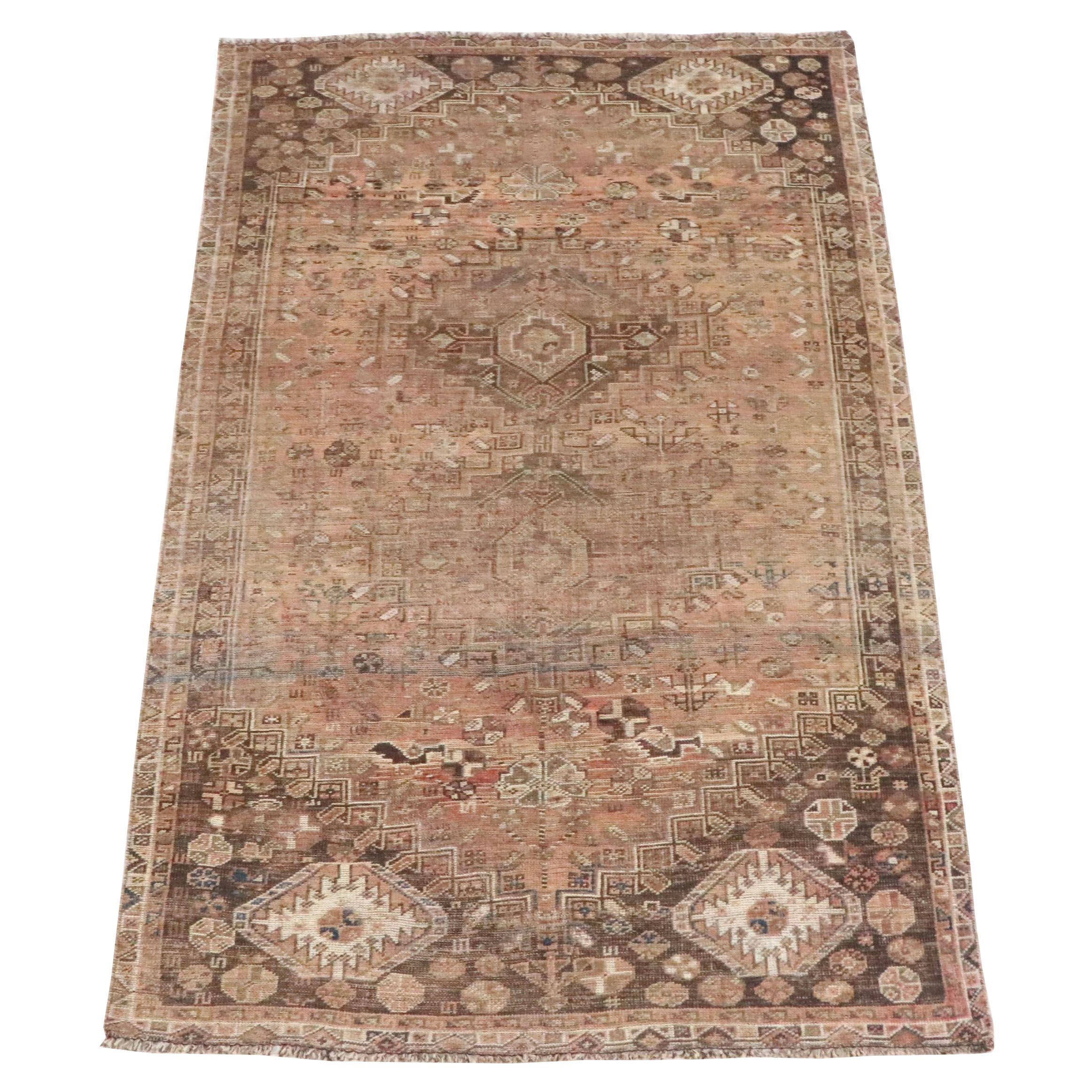 4'8 x 8' Hand-Knotted Persian Bakhshayesh Style Area Rug