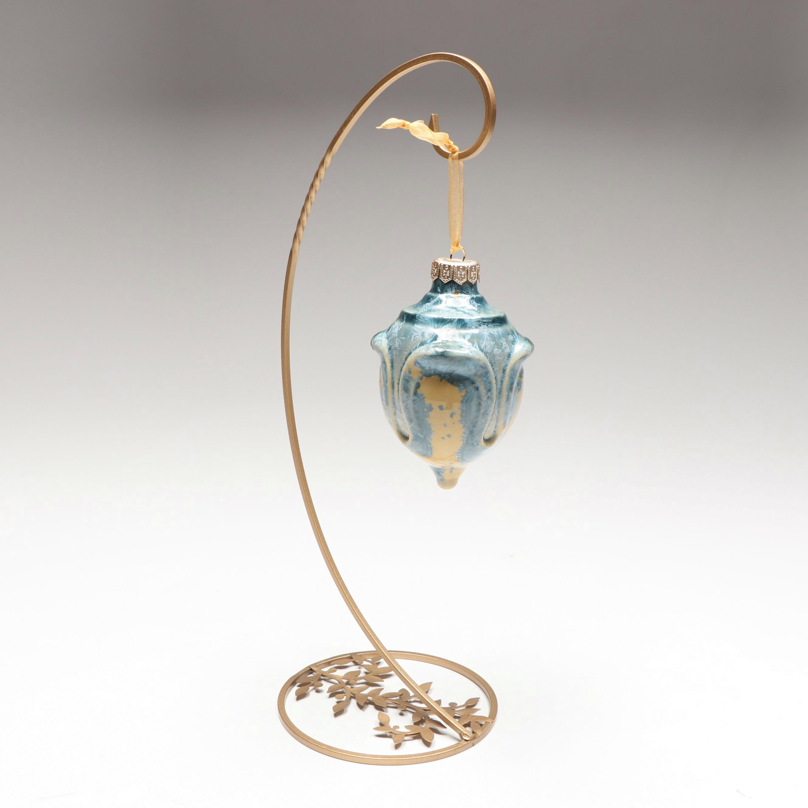 Rookwood Pottery "Studio Finial" Production Ornament with Stand, Contemporary