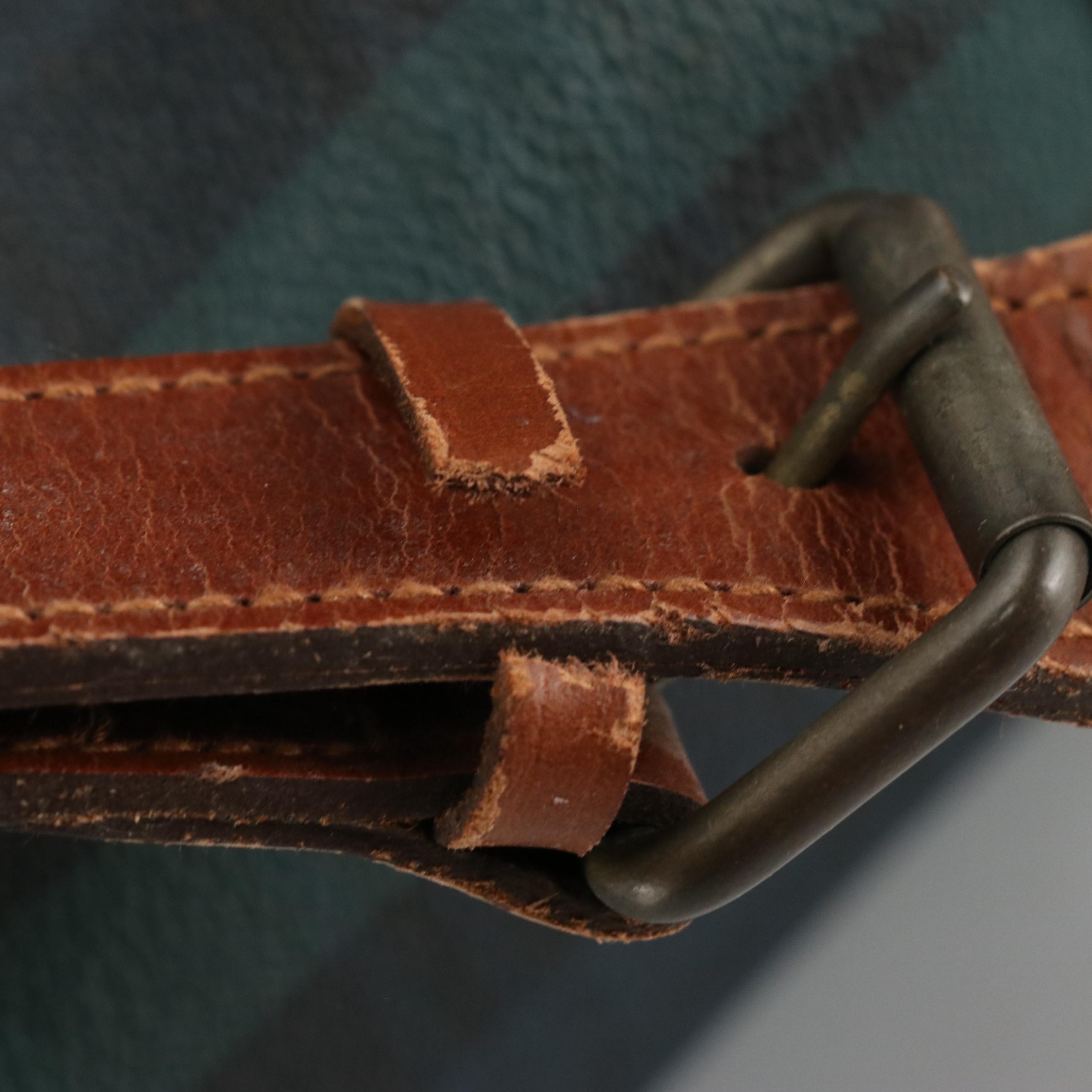 Polo Ralph Lauren Black Watch Boston Bag in Coated Canvas and Leather