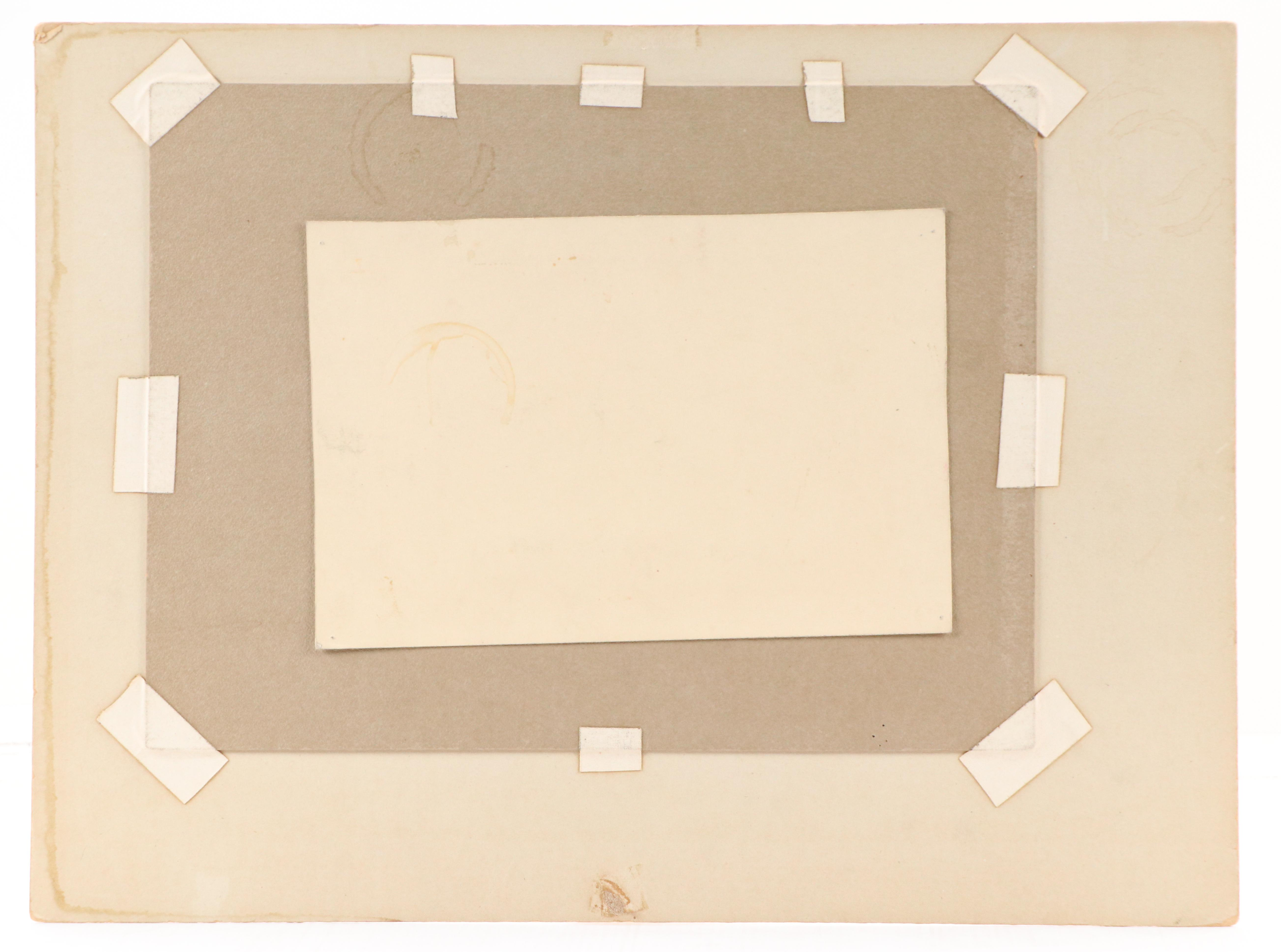 Harvey Shepard Sgraffito Drawing "Rat V - Le Fleur," Mid-20th C.