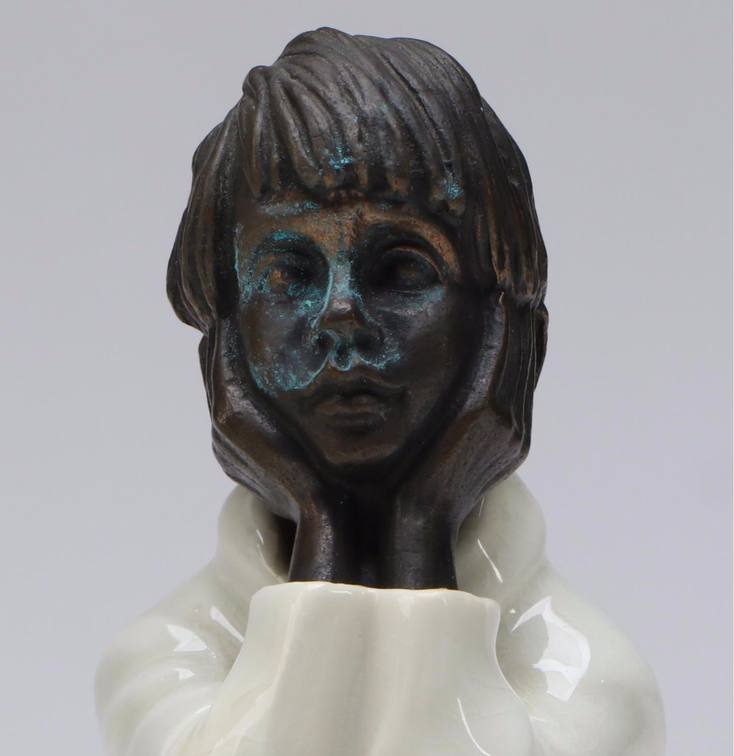 Minton "Spellbound" and "The Sage" Bone China and Bronze Figurines