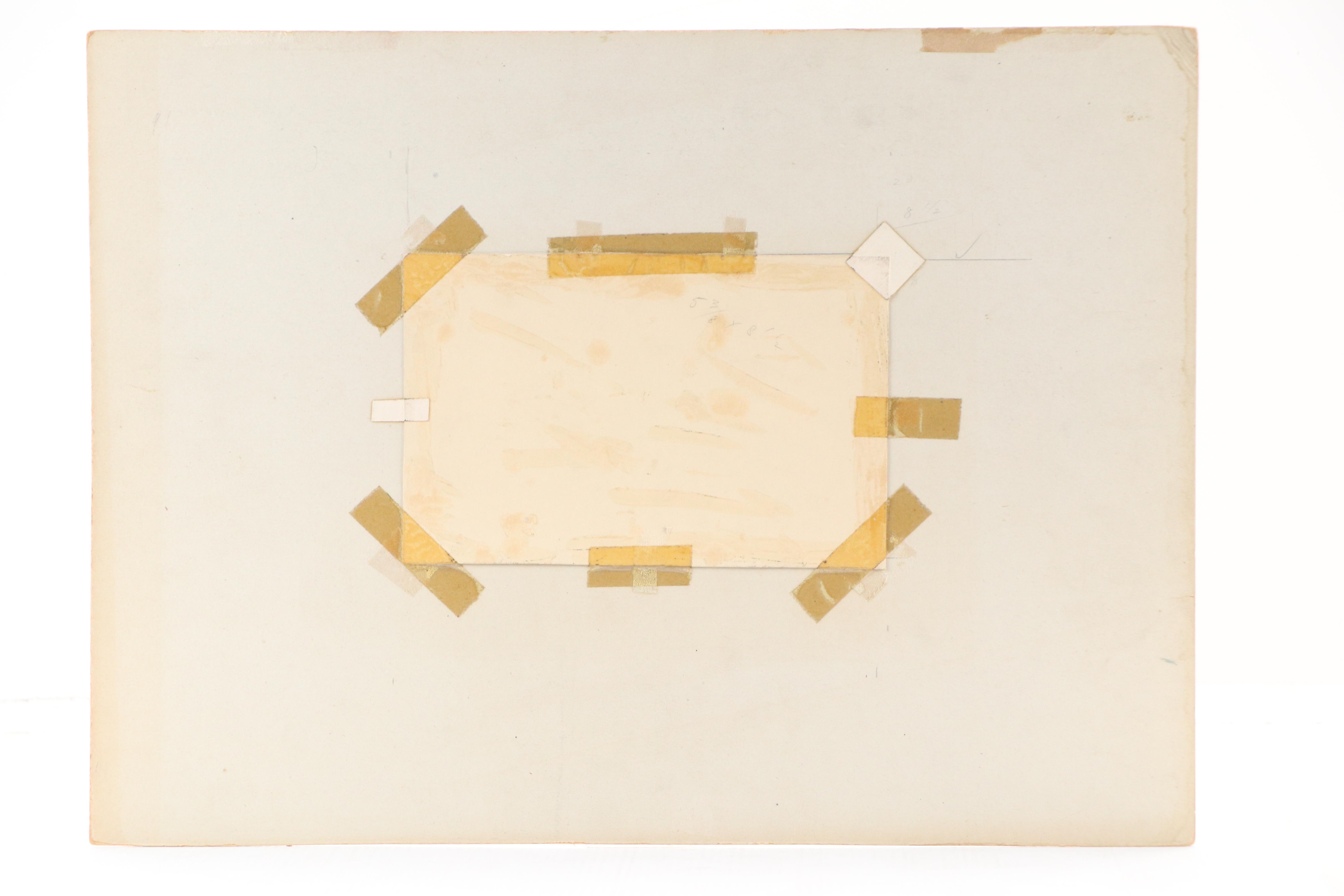 Harvey Shepard Sgraffito Drawing "Rat VI - Maternité," 20th Century