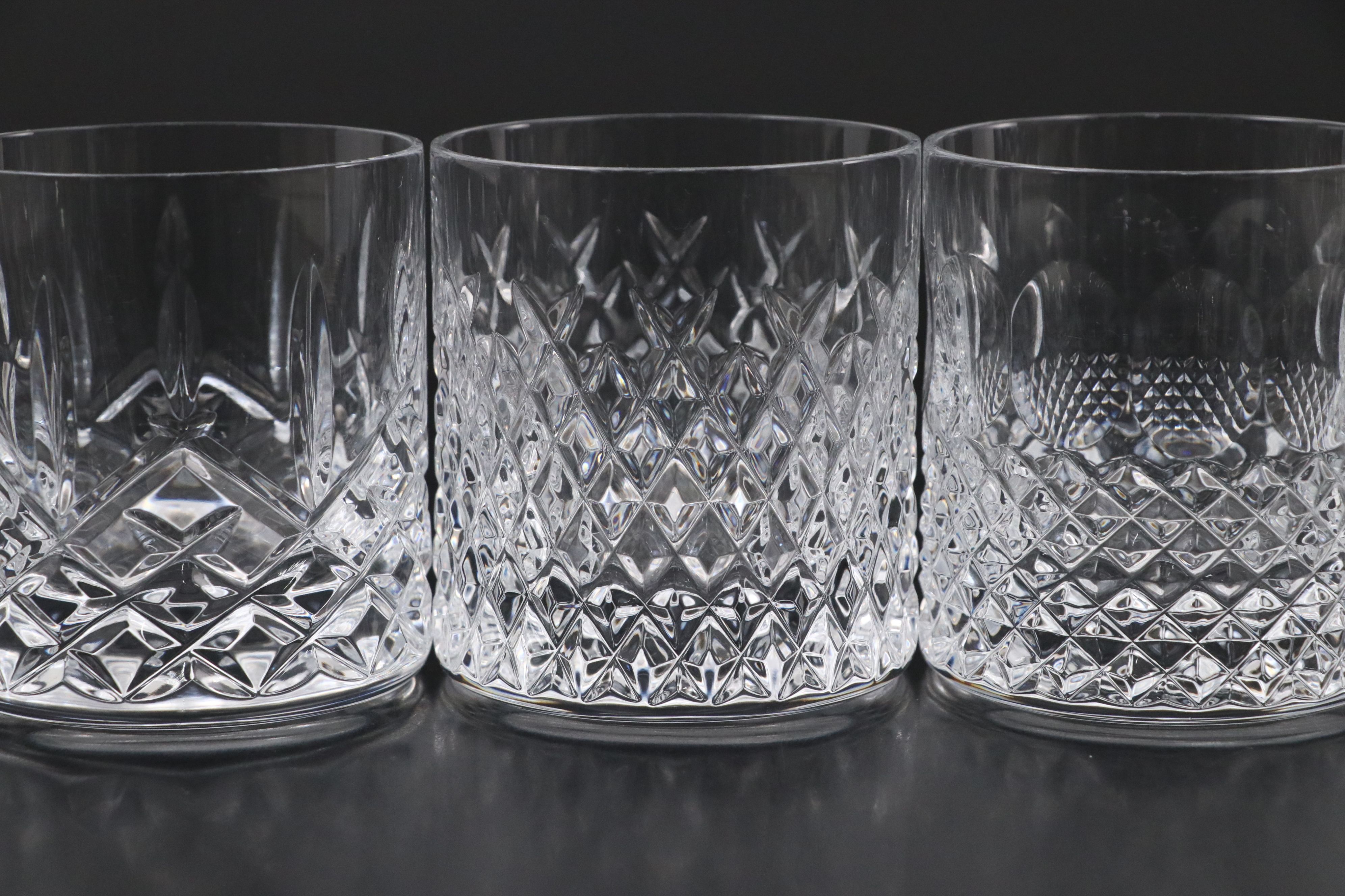 Waterford "Markham", "Irish Lace", "Alana", and More Crystal Flat Tumblers