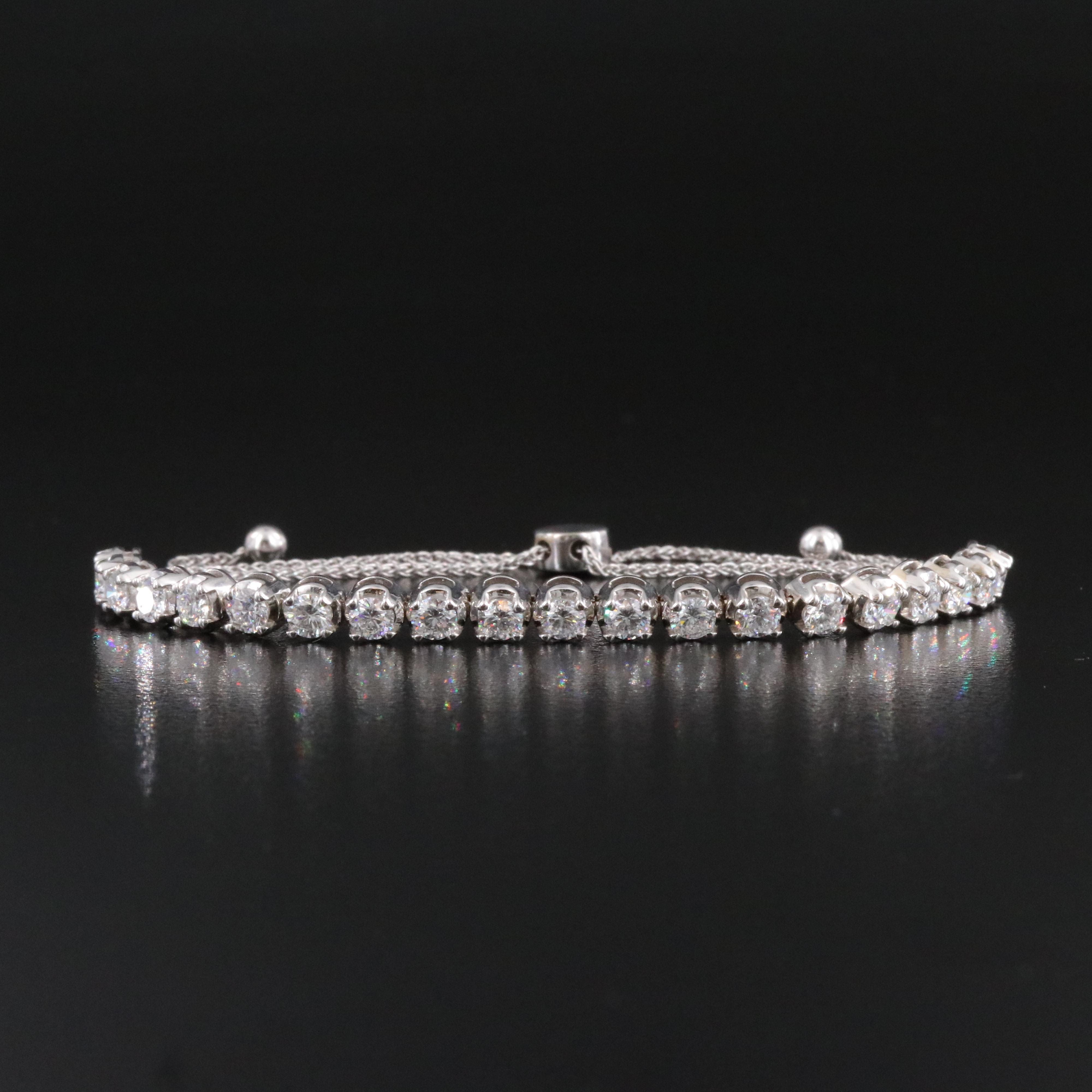 14K 3.20 CTW Lab Grown Diamond Bolo Bracelet